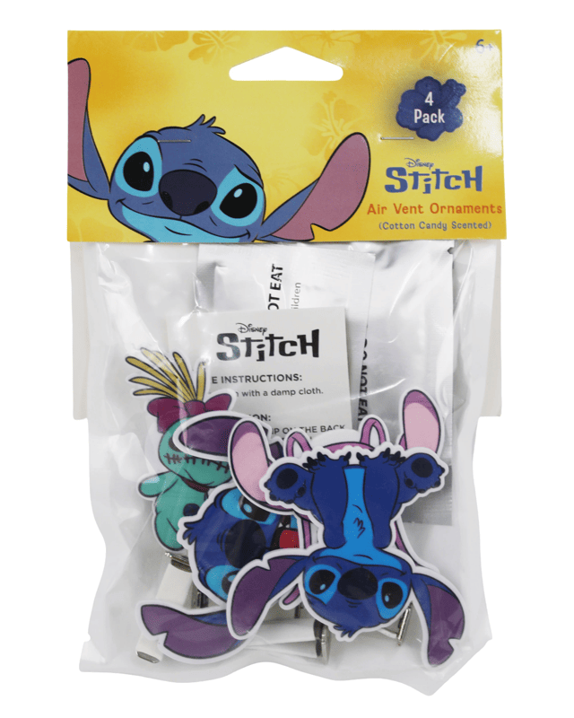 4 Pack Disney Stitch Air Vent Ornam