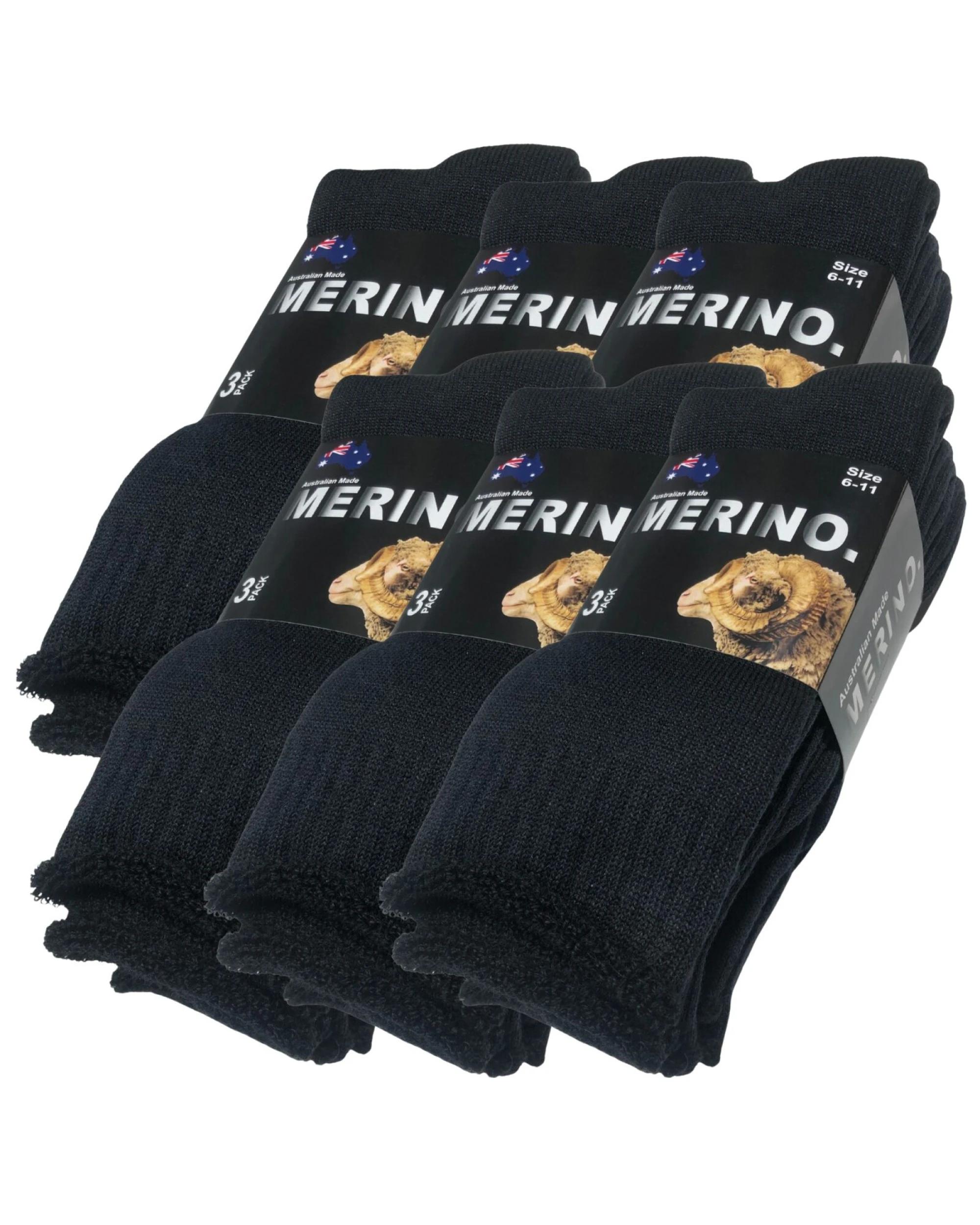 1 BR Home 6 Pairs Merino Wool Socks Mens Heavy Duty Premium Thick Work , 1 of 1