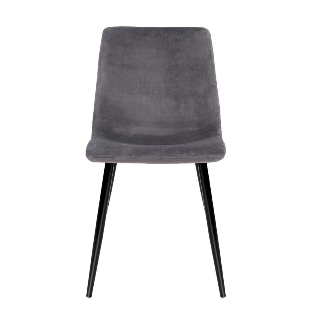 4 Artiss Dining Chairs Set of 4 Velvet Horizontal Slope
 - grey, 4 of 8