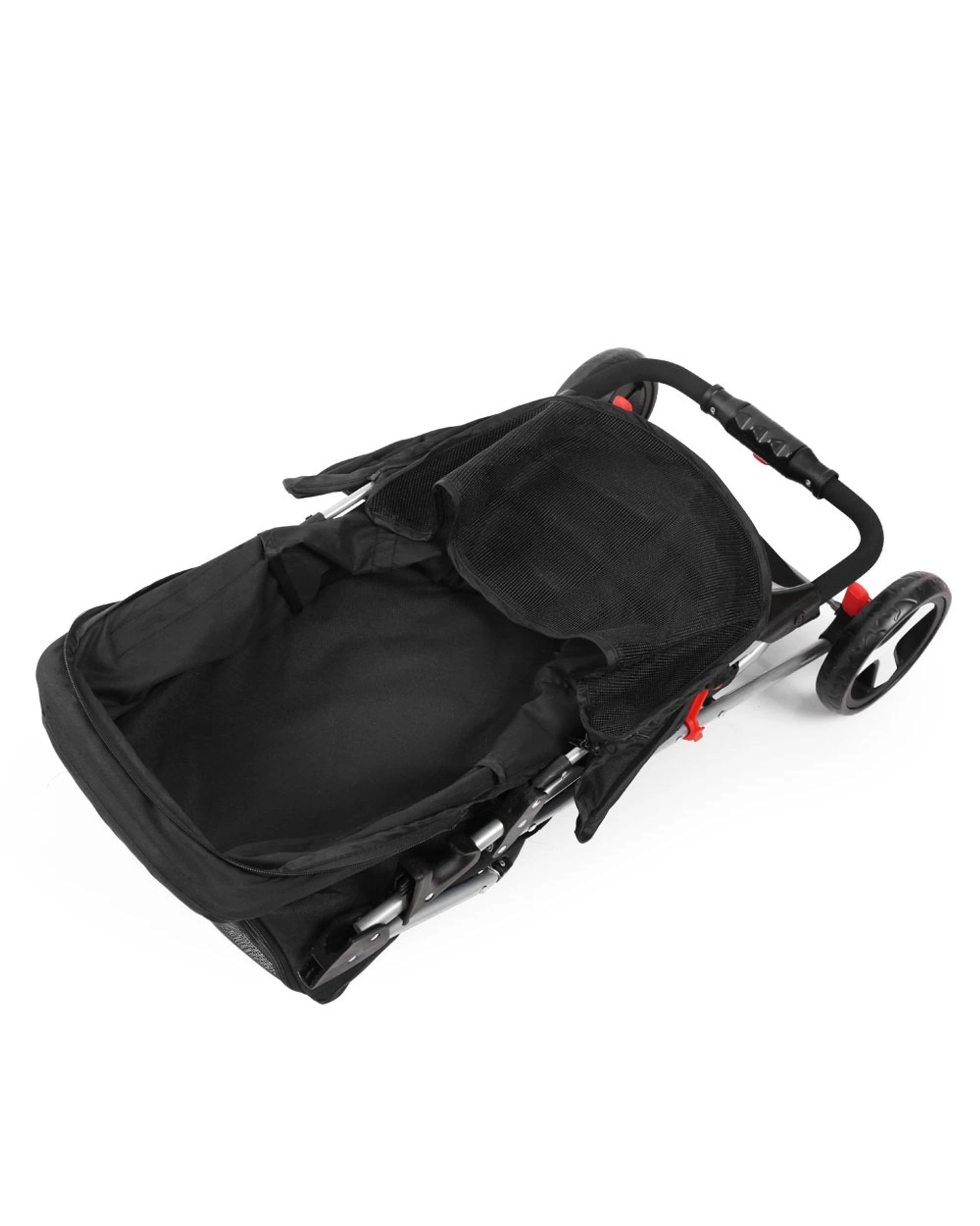 3 I.pet Pet Stroller Pram Dog Cat Carrier Cage Travel Pushchair Foldable 4 Wheels
 - Black, 3 of 3