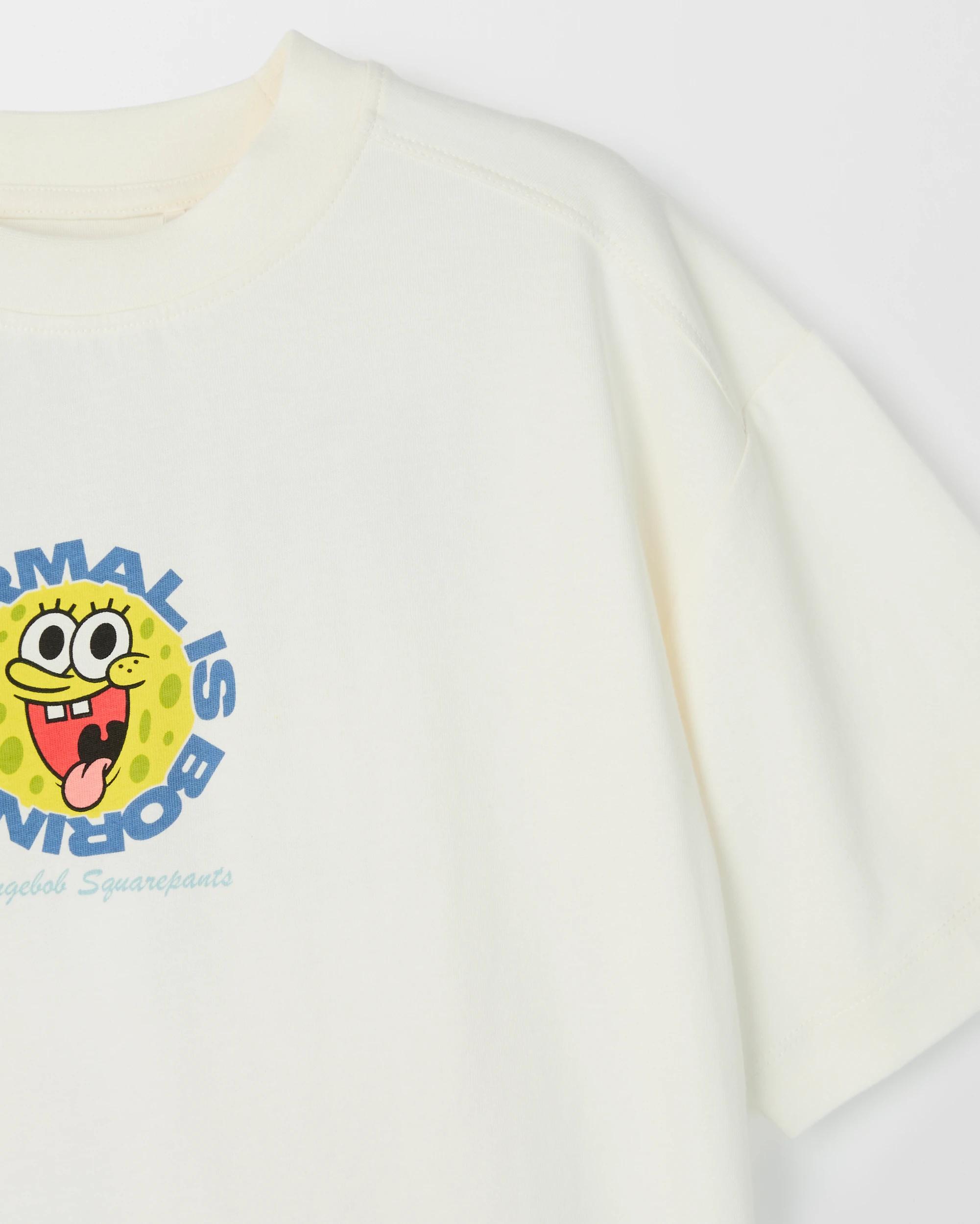 6 SpongeBob SquarePants Australian Cotton T-Shirt OFF WHITE, 6 of 7