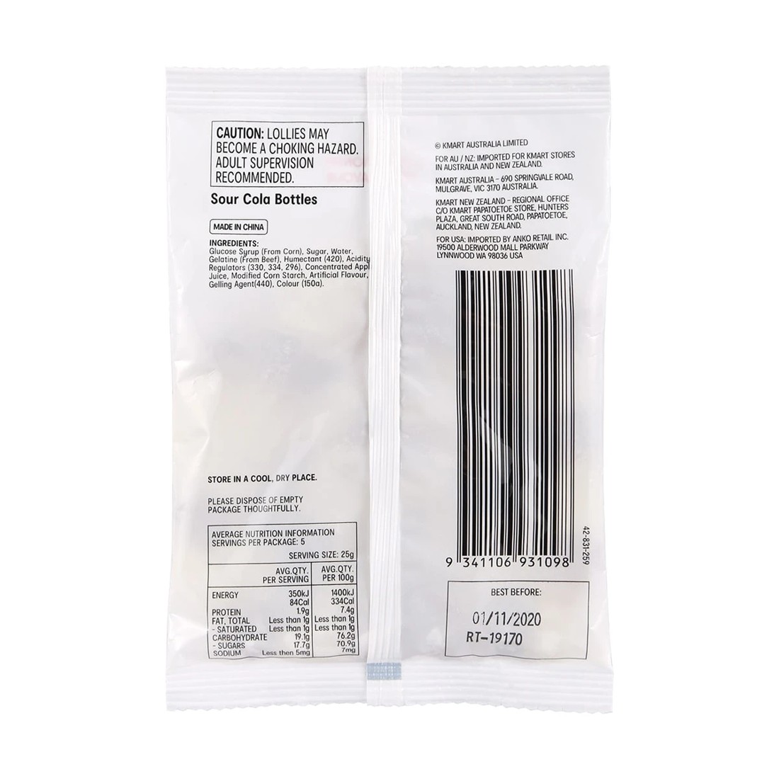 2 Sour Cola Bottles 135g, 2 of 3