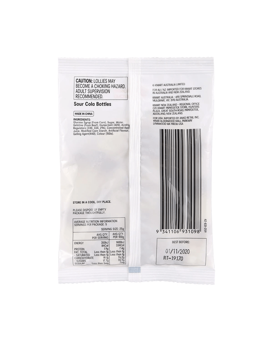 2 Sour Cola Bottles 135g, 2 of 3