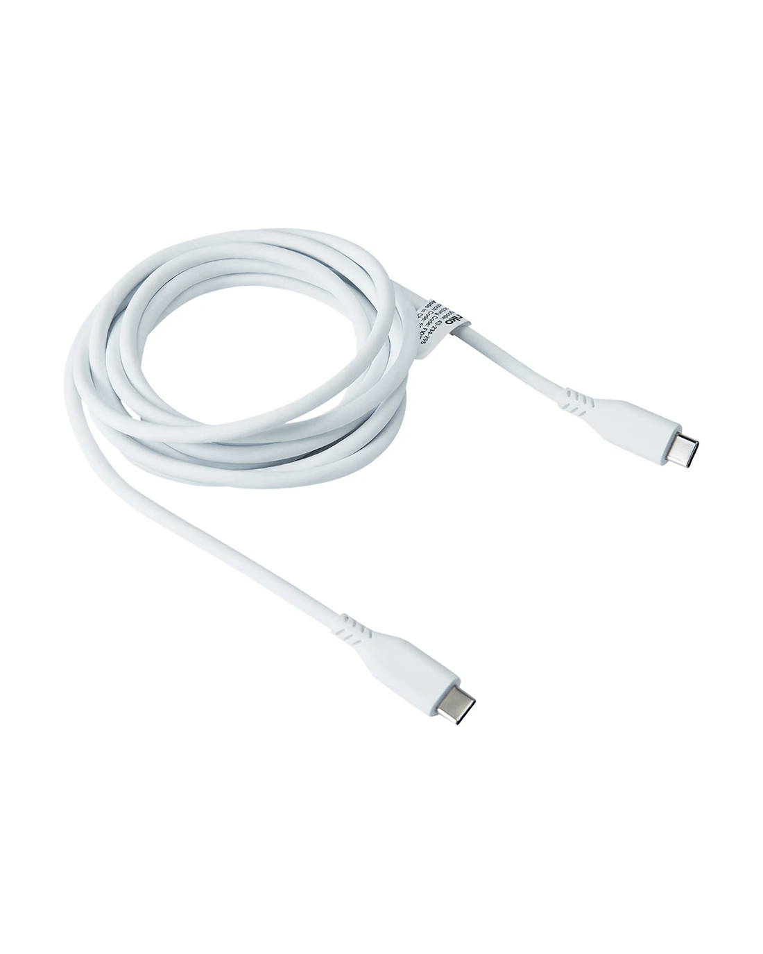 3 USB-C to USB-C Silicone Cable - 1m, White, 3 of 4