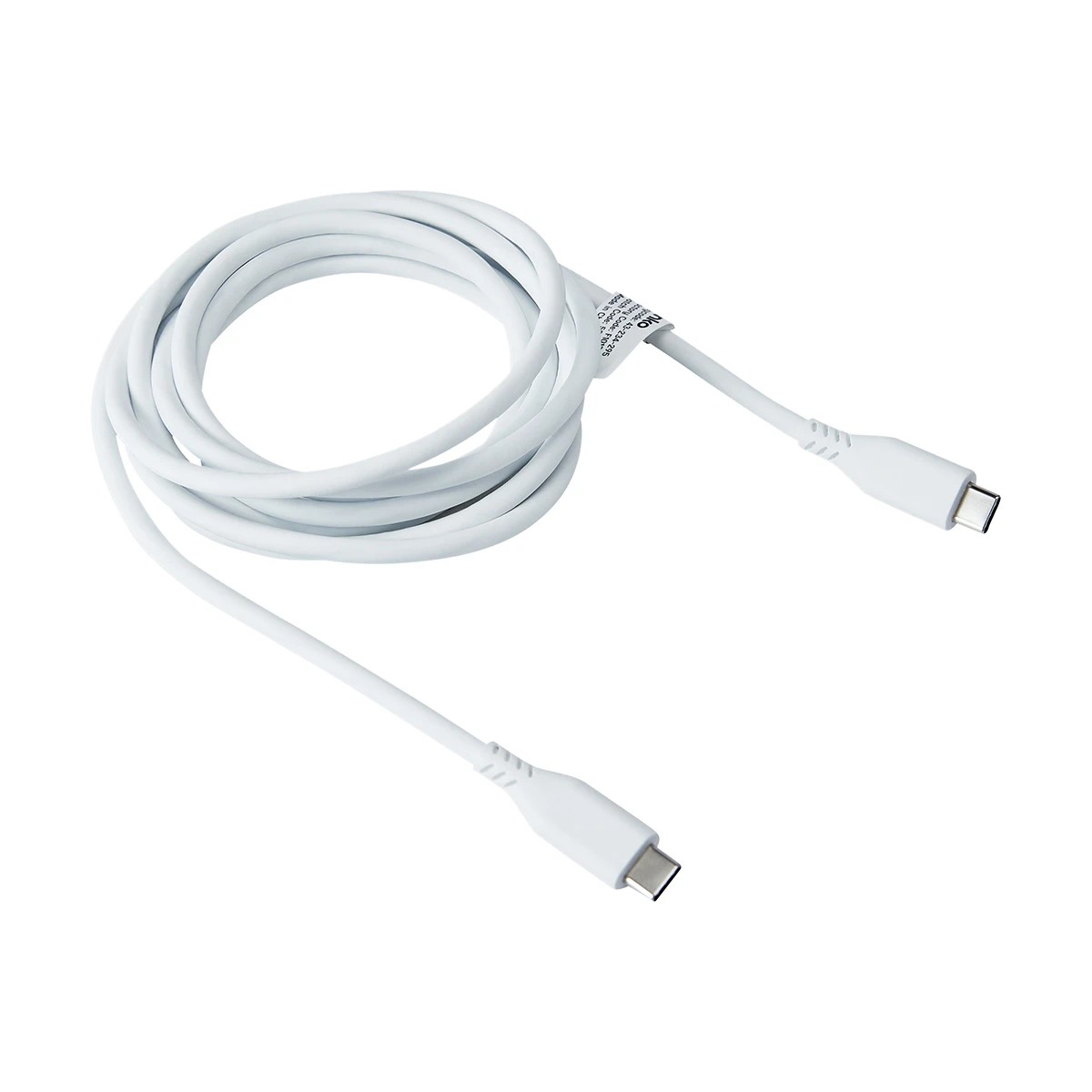 3 USB-C to USB-C Silicone Cable - 1m, White, 3 of 4