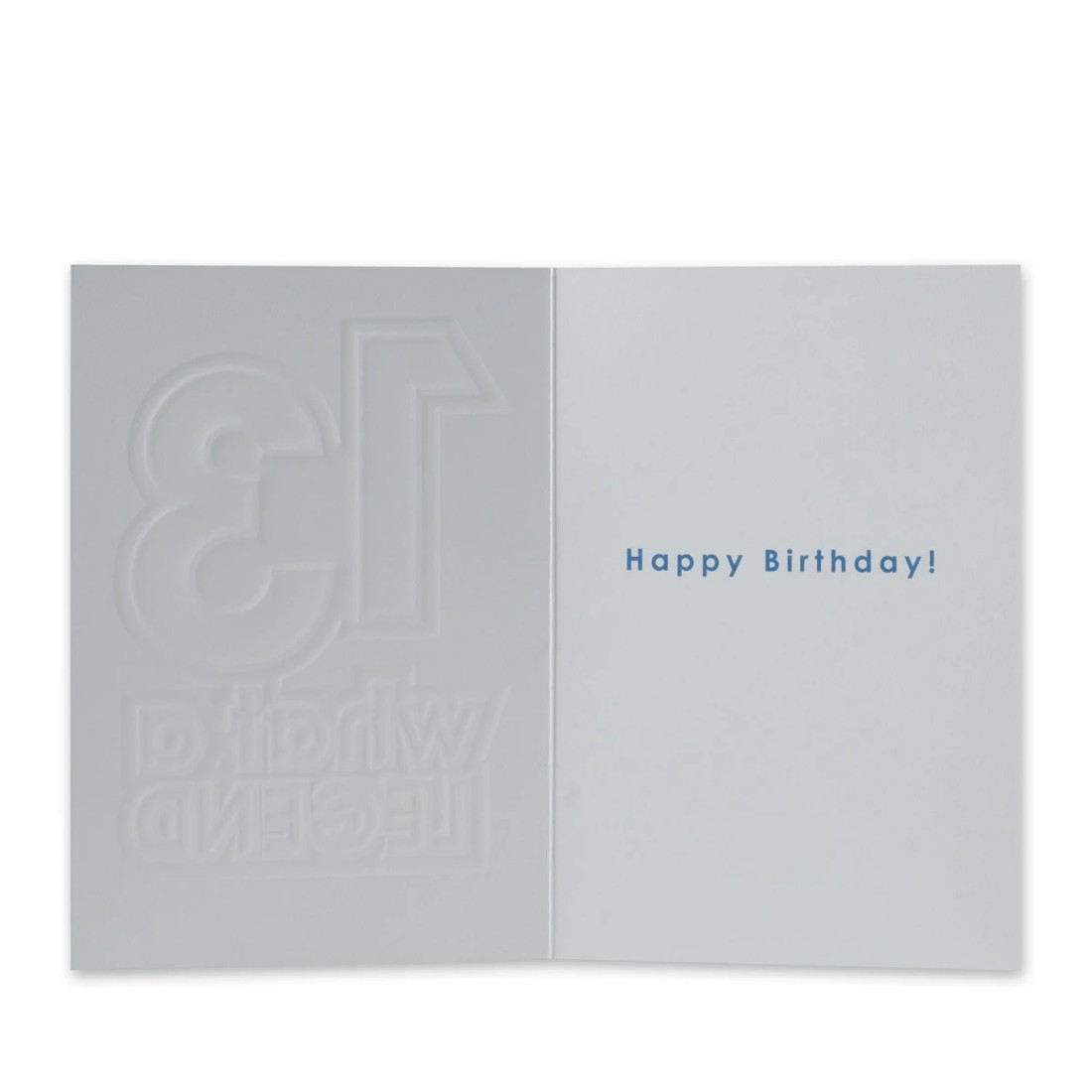 2 Connections from Hallmark 13th Birthday Card - What A Legend, 2 of 3