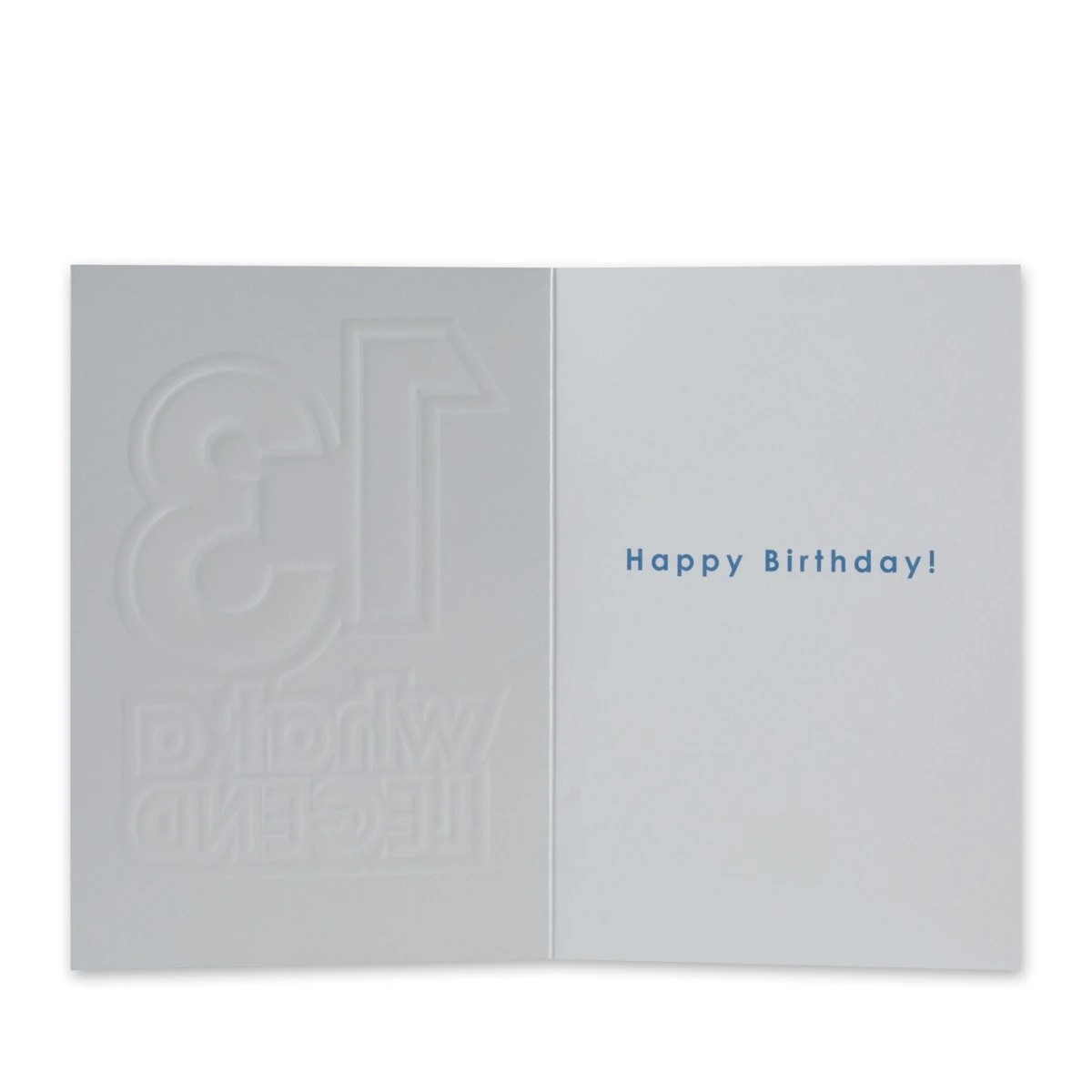 2 Connections from Hallmark 13th Birthday Card - What A Legend, 2 of 3