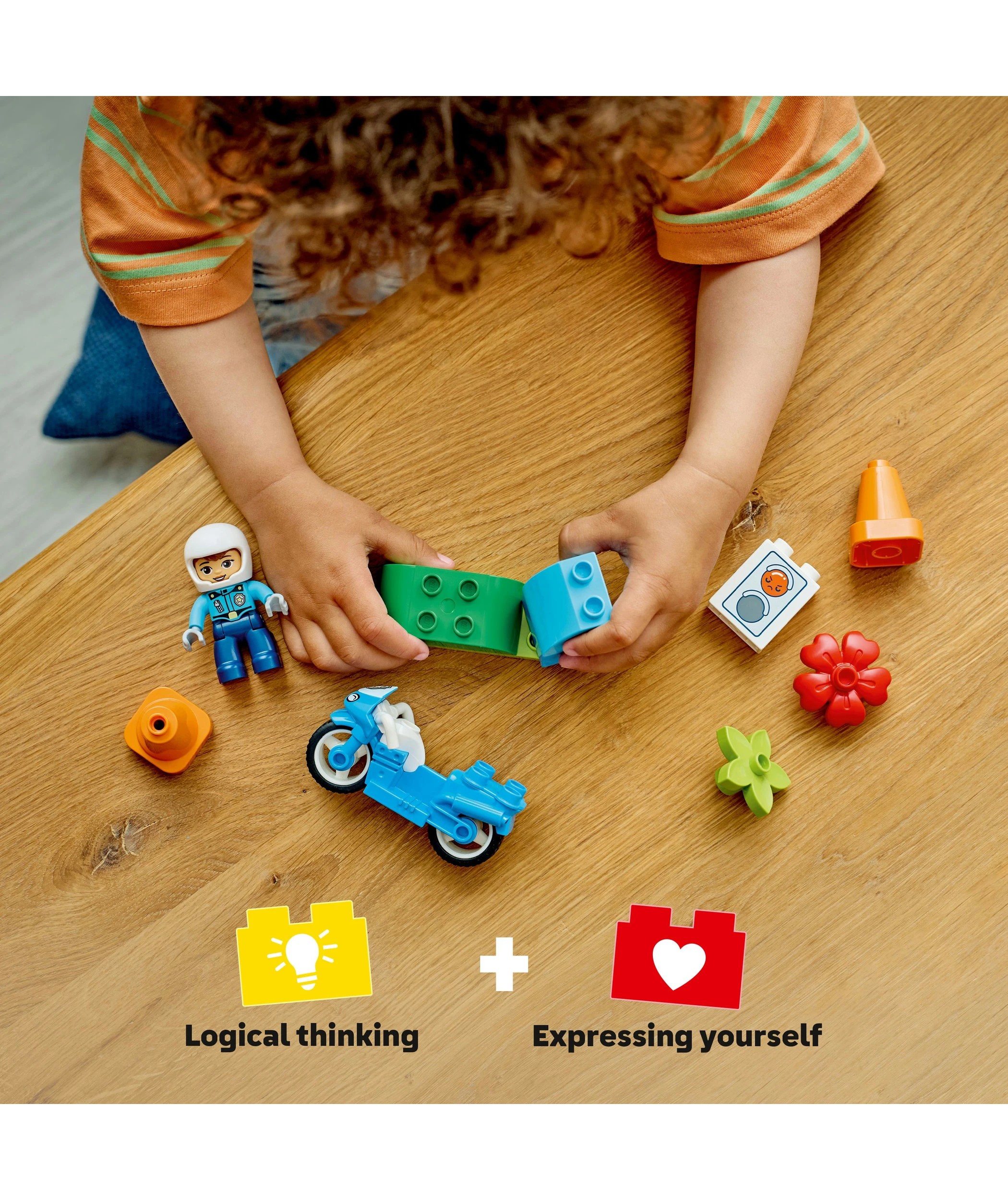 4 LEGO DUPLO Town Blue Police Motorcycle 10471, 4 of 10