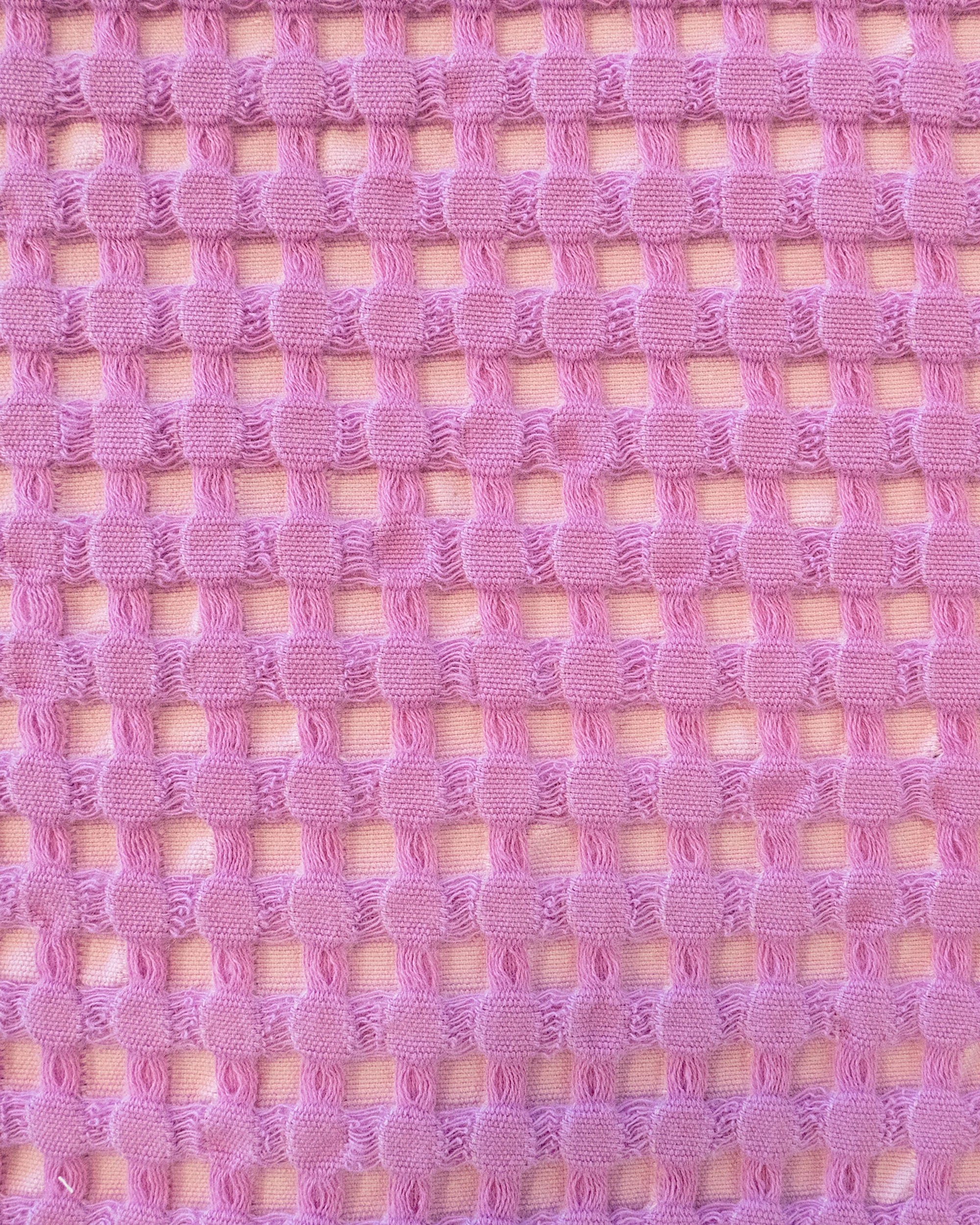 7 Bambury Dora Cotton Waffle Textured Throw Orchid - Pink, 7 of 7