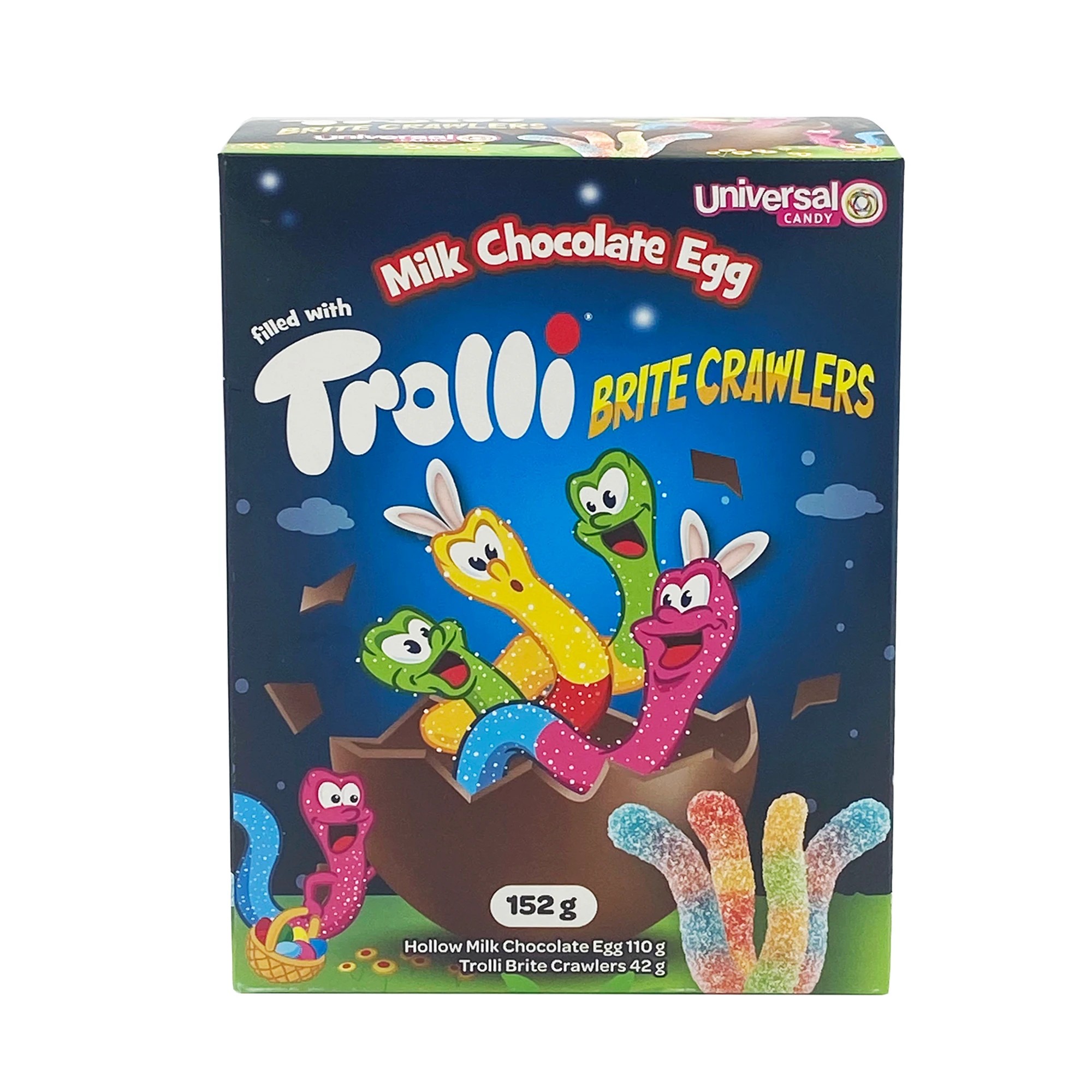 1 Trolli Brite Crawlers Milk Chocolate Egg 152g, 1 of 2