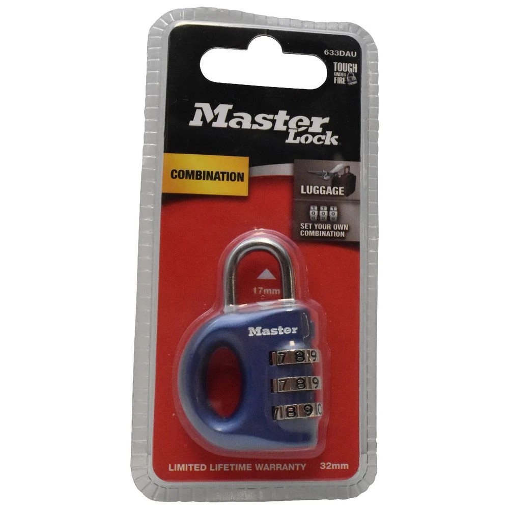 6 Masterlock Luggage Combination Padlock 32mm, 6 of 6