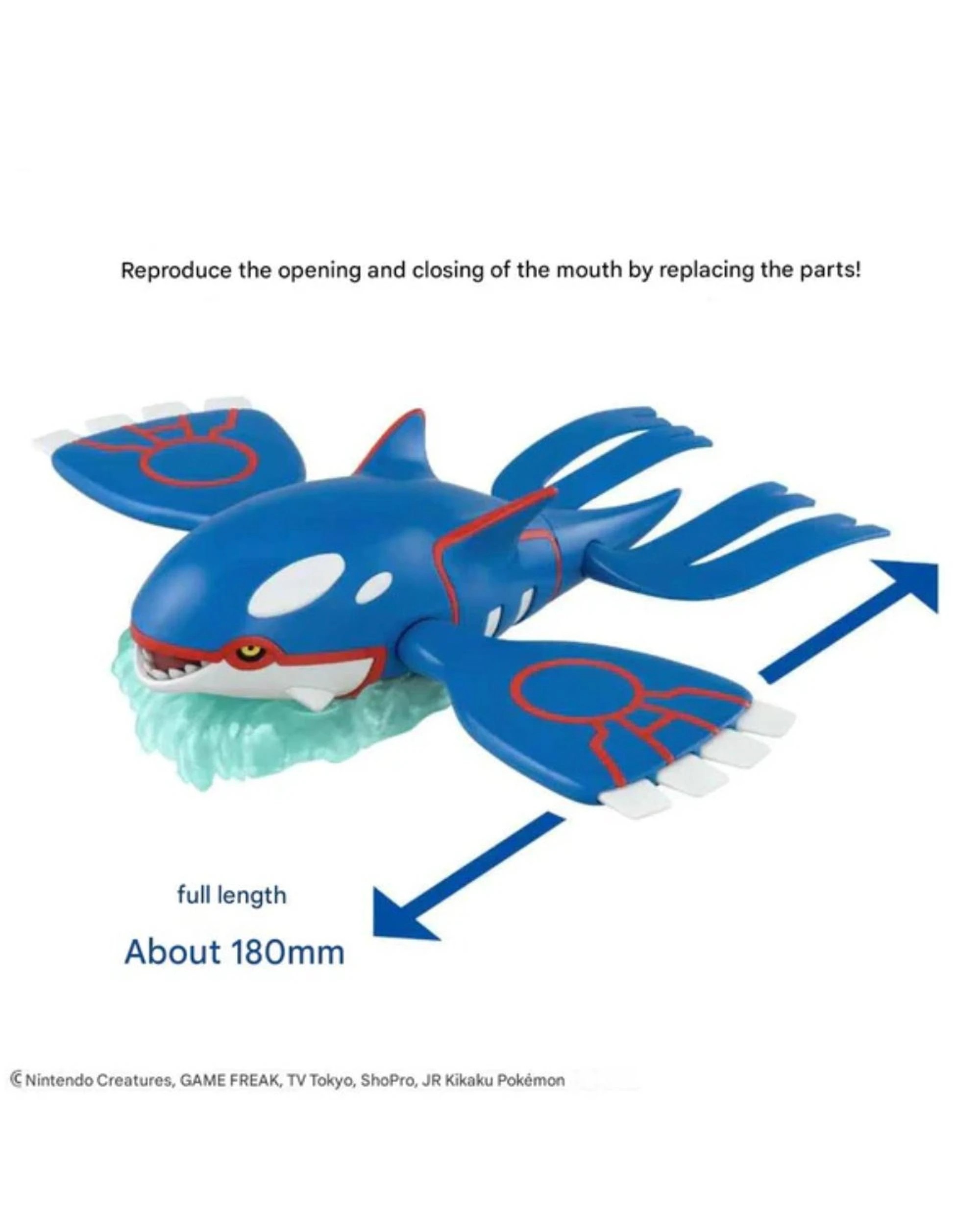 2 Bandai Pokemon Kyogre Model Kit, 2 of 3