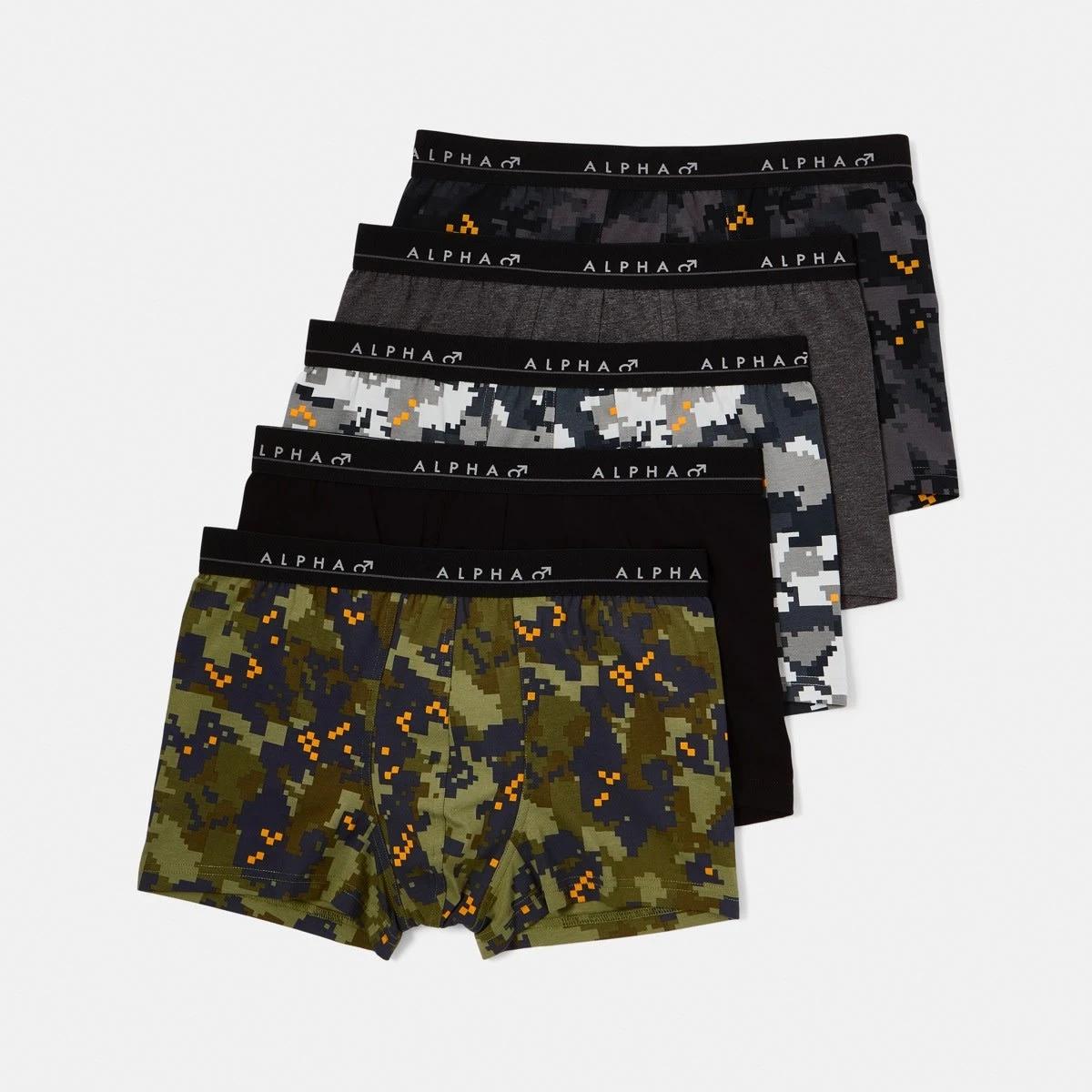 1 5 Pack Trunks PIXEL CAMO, 1 of 10