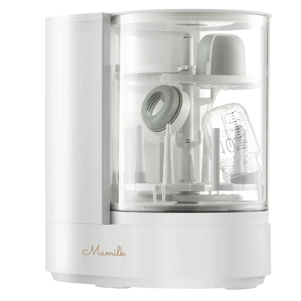 1 Mumilk 3-in-1 Baby Bottle Washer, Steriliser & Dryer - White, 1 of 5