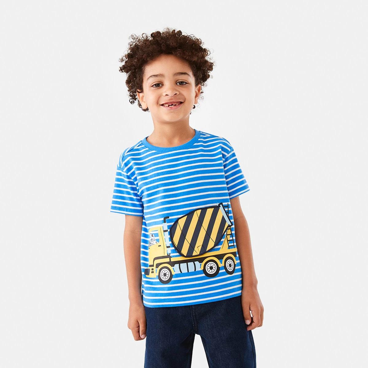 1 3D Applique T-shirt Fren Truck, 1 of 9