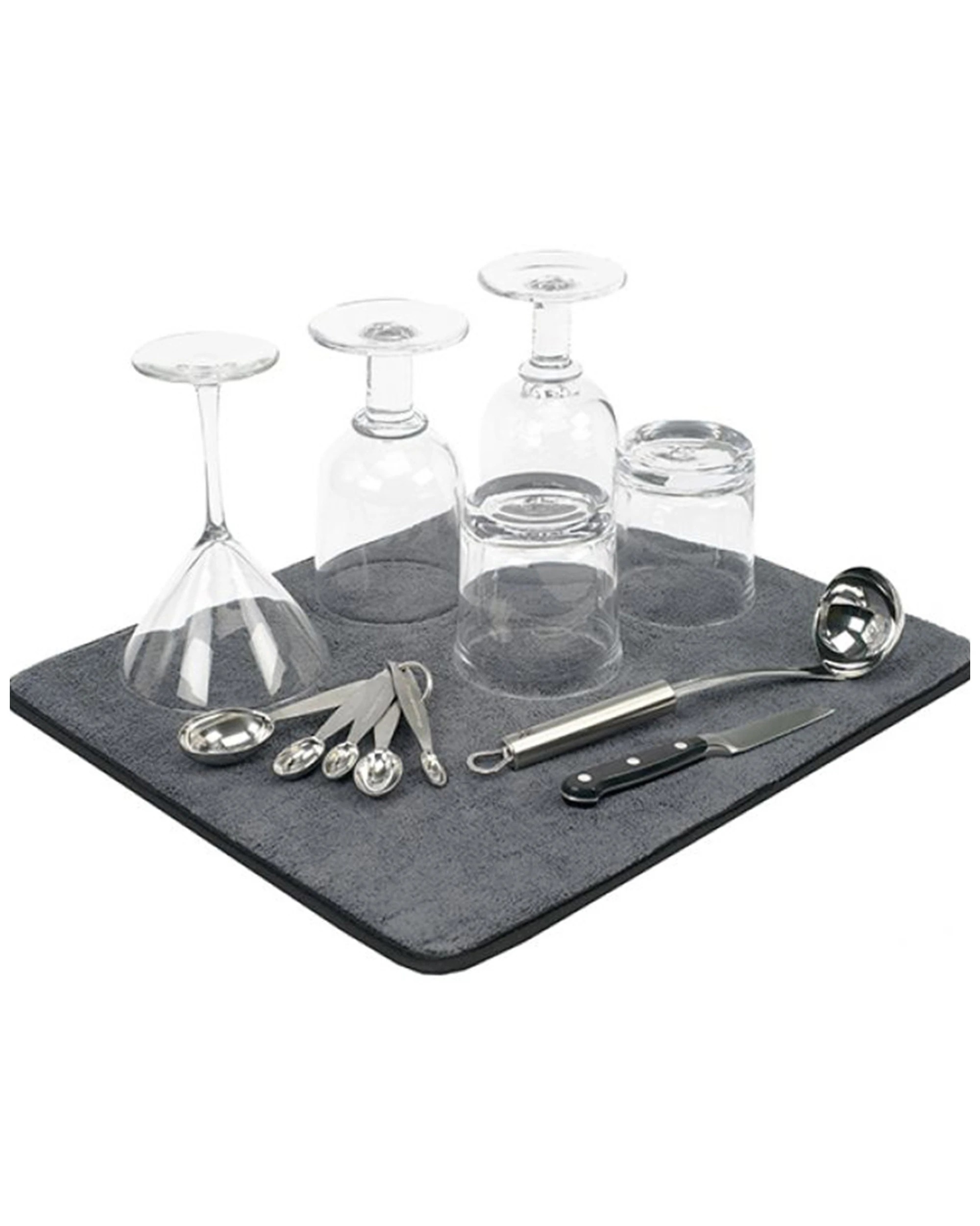 1 Madesmart Absorbent Drying Mat 46 x 38 cm Grey (Model 4559GY) - Grey, 1 of 3