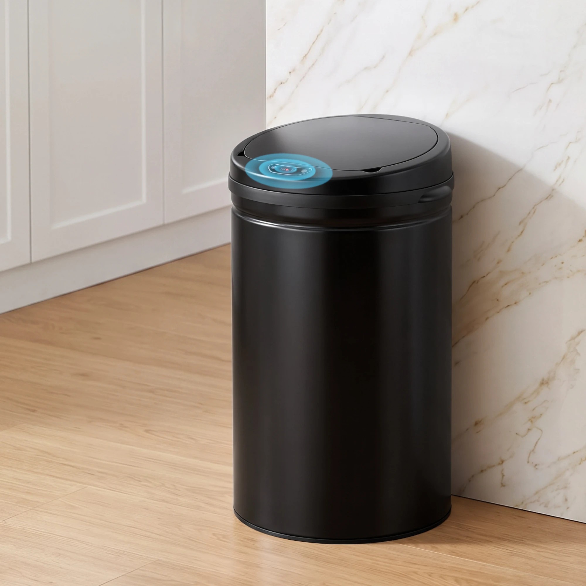 9 Devanti 30L Sensor Bin Automatic Touchless Trash Can Garbage Rubbish - Black, 9 of 9