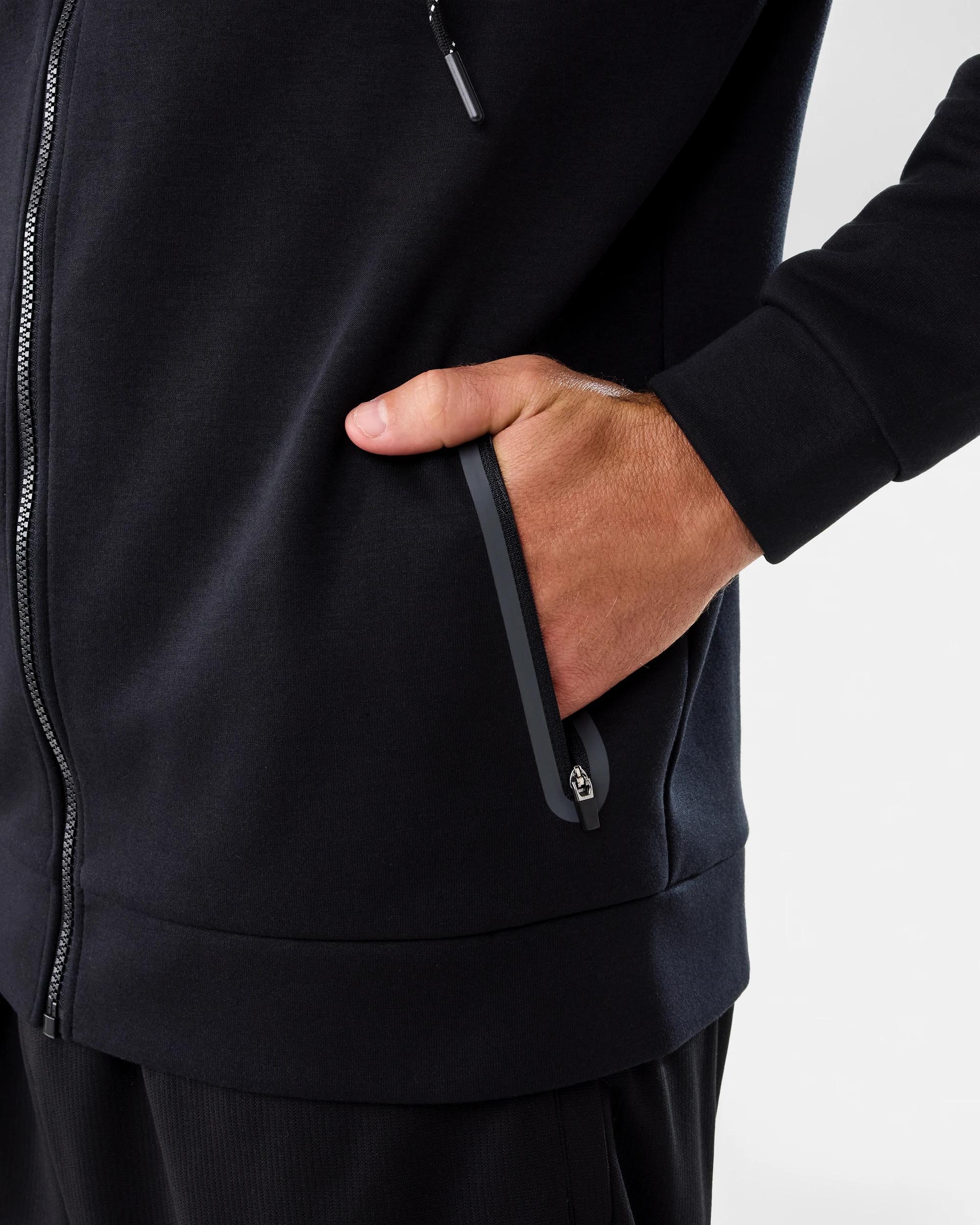 8 Active Mens Sports Tech Hoodie Black, 8 of 8