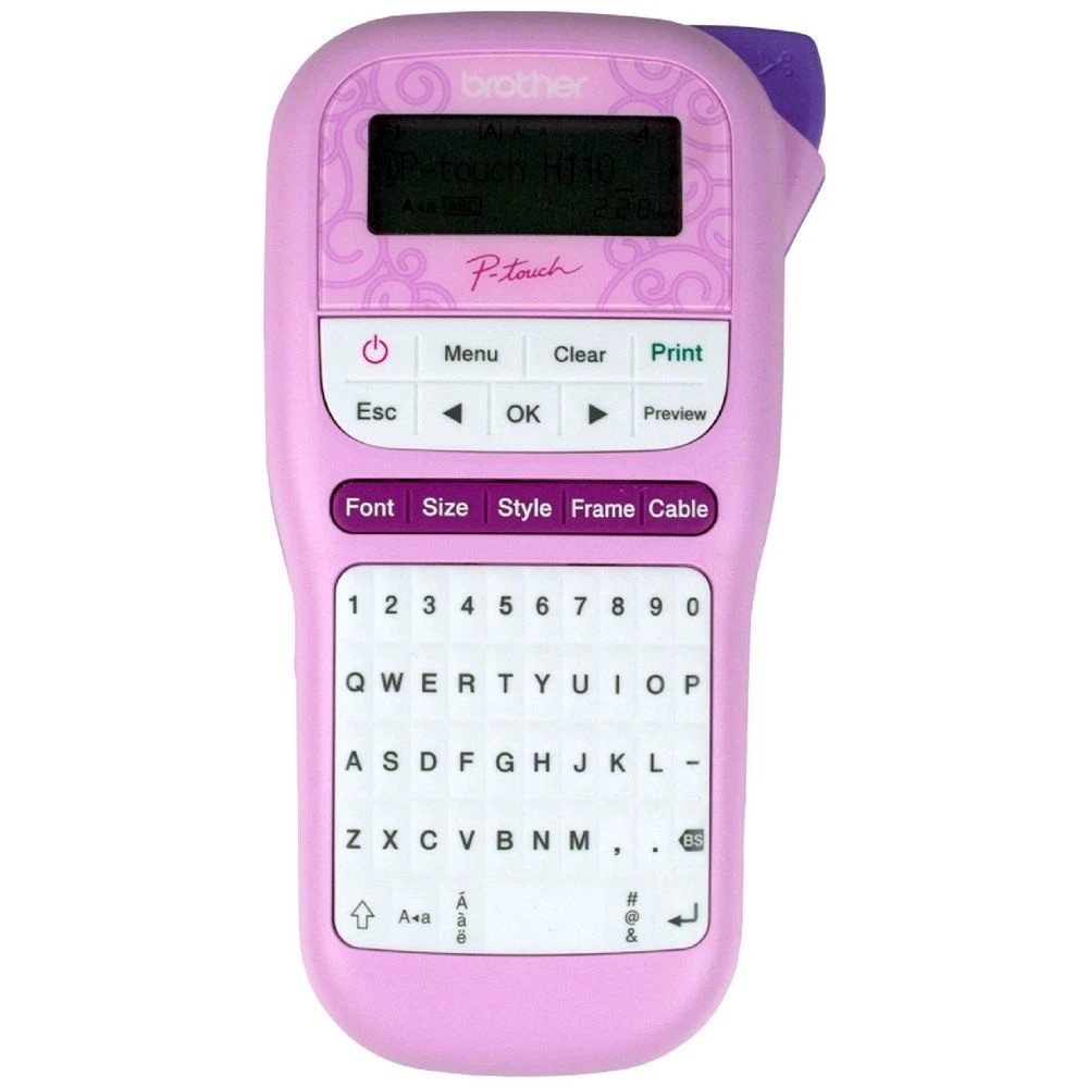 1 Brother P-touch Label Maker Pink PT-H110, 1 of 4