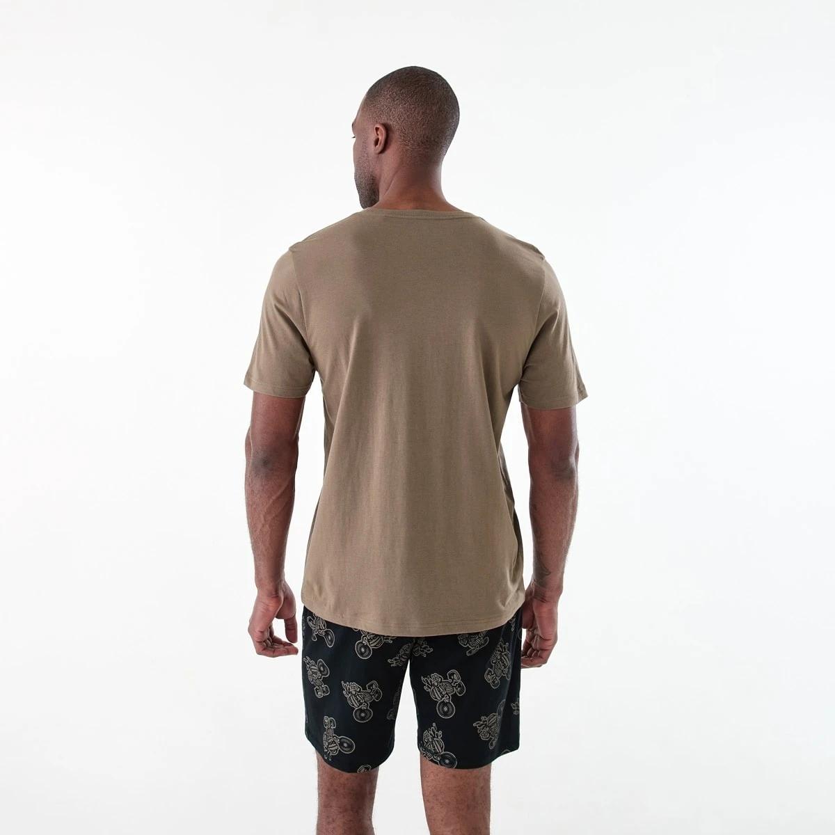 3 Short Sleeve Knit Top and Shorts Pyjama Set COFFEE BEATS, 3 of 8