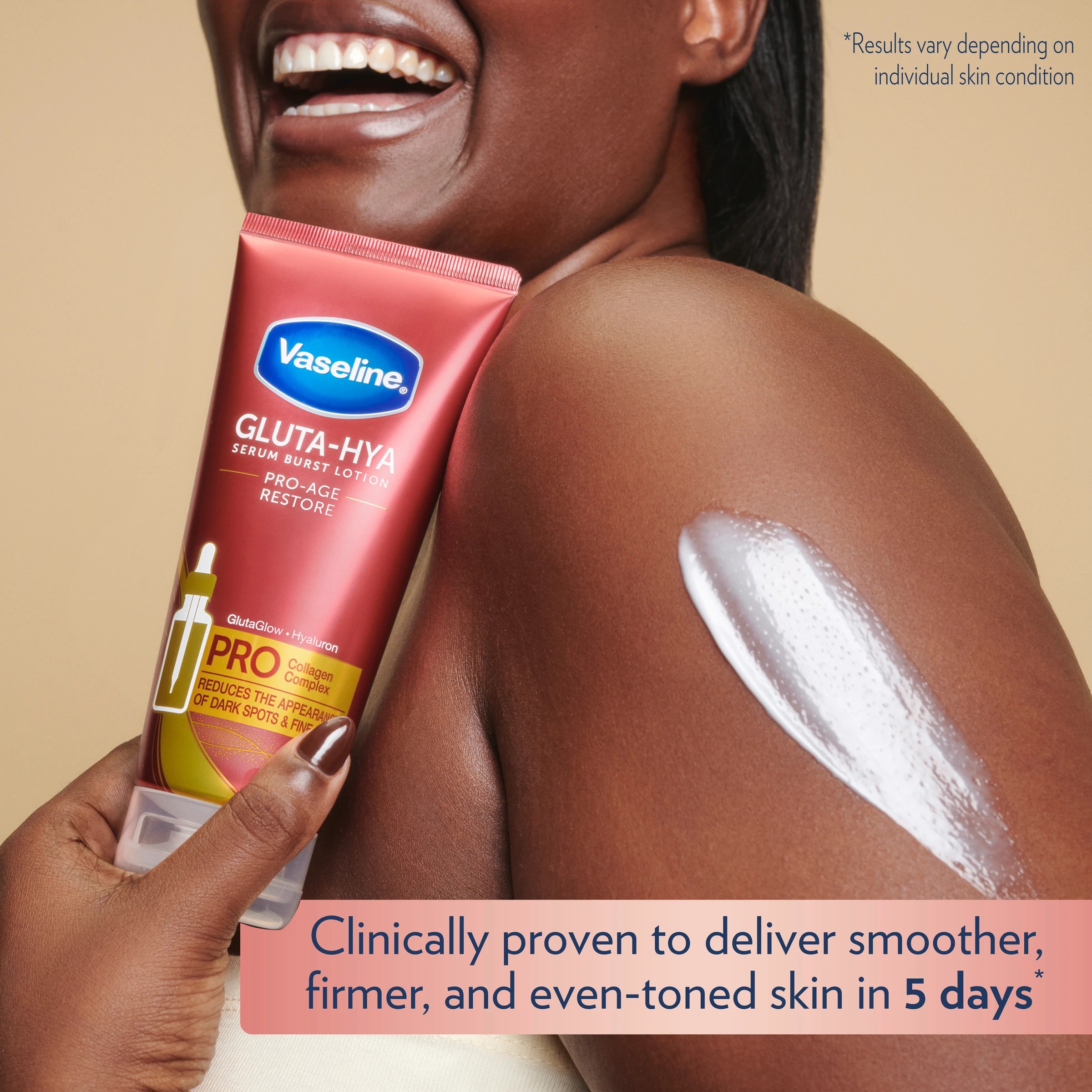 4 Vaseline Gluta-Hya Serum Burst Pro-Age Restore Body Lotion 200ml, 4 of 7