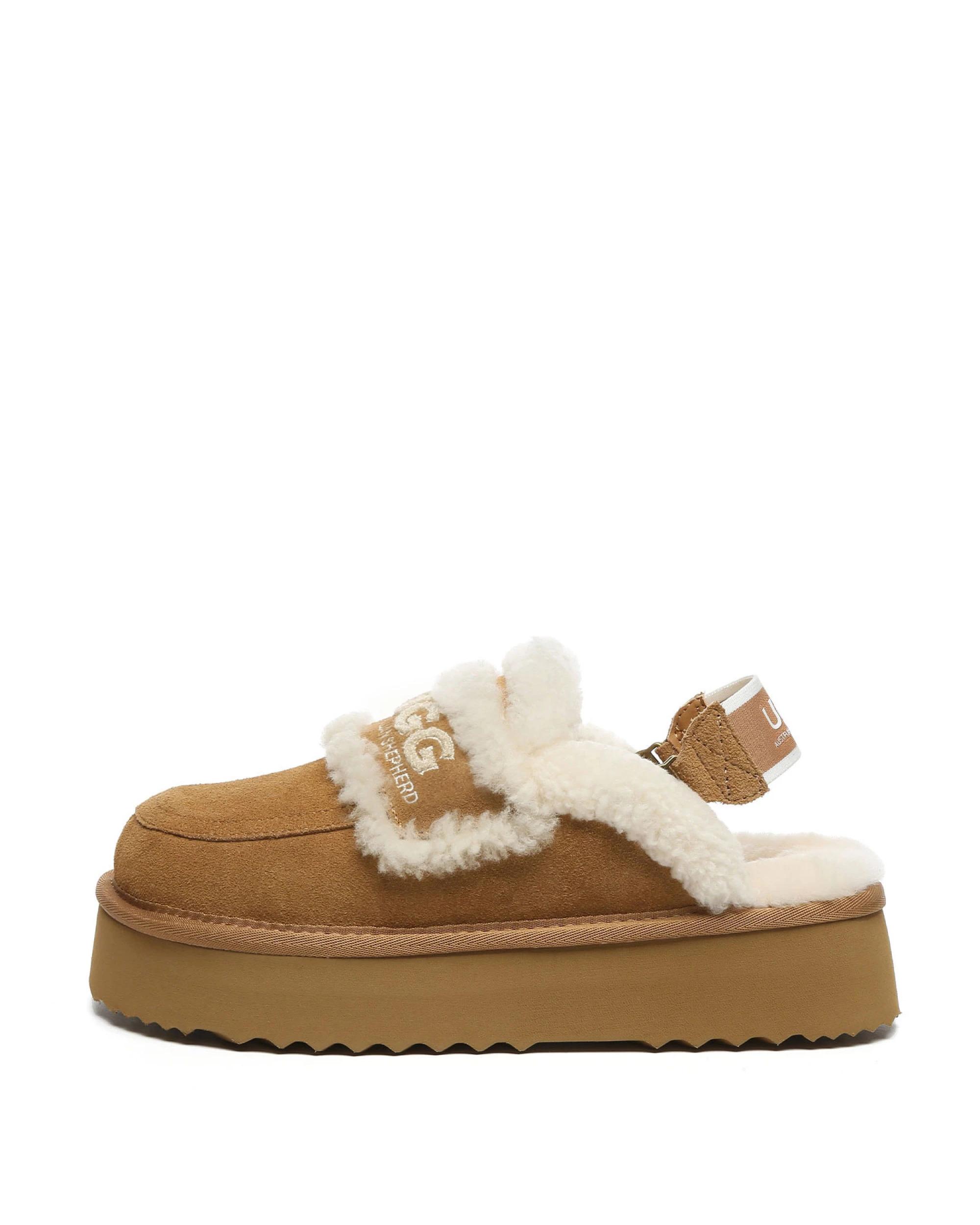 4 Australian Shepherd UGG Womens Rilee Platform CHESTNUT, 4 of 5