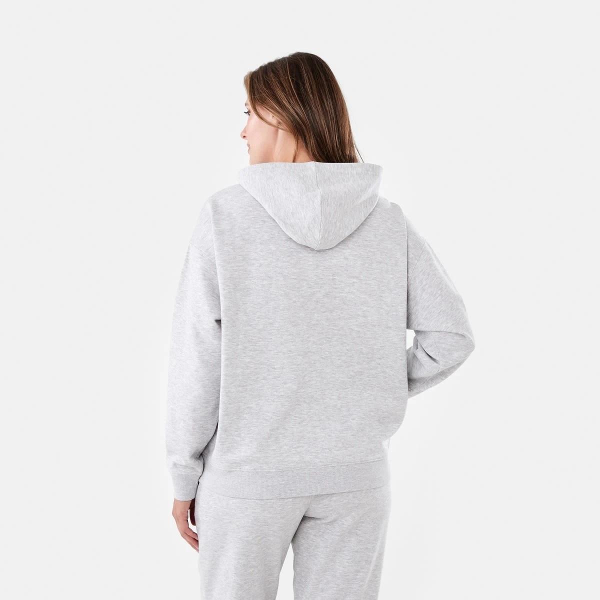 3 Active Womens Core Pop Over Hoodie SOFT GREY MARLE, 3 of 6