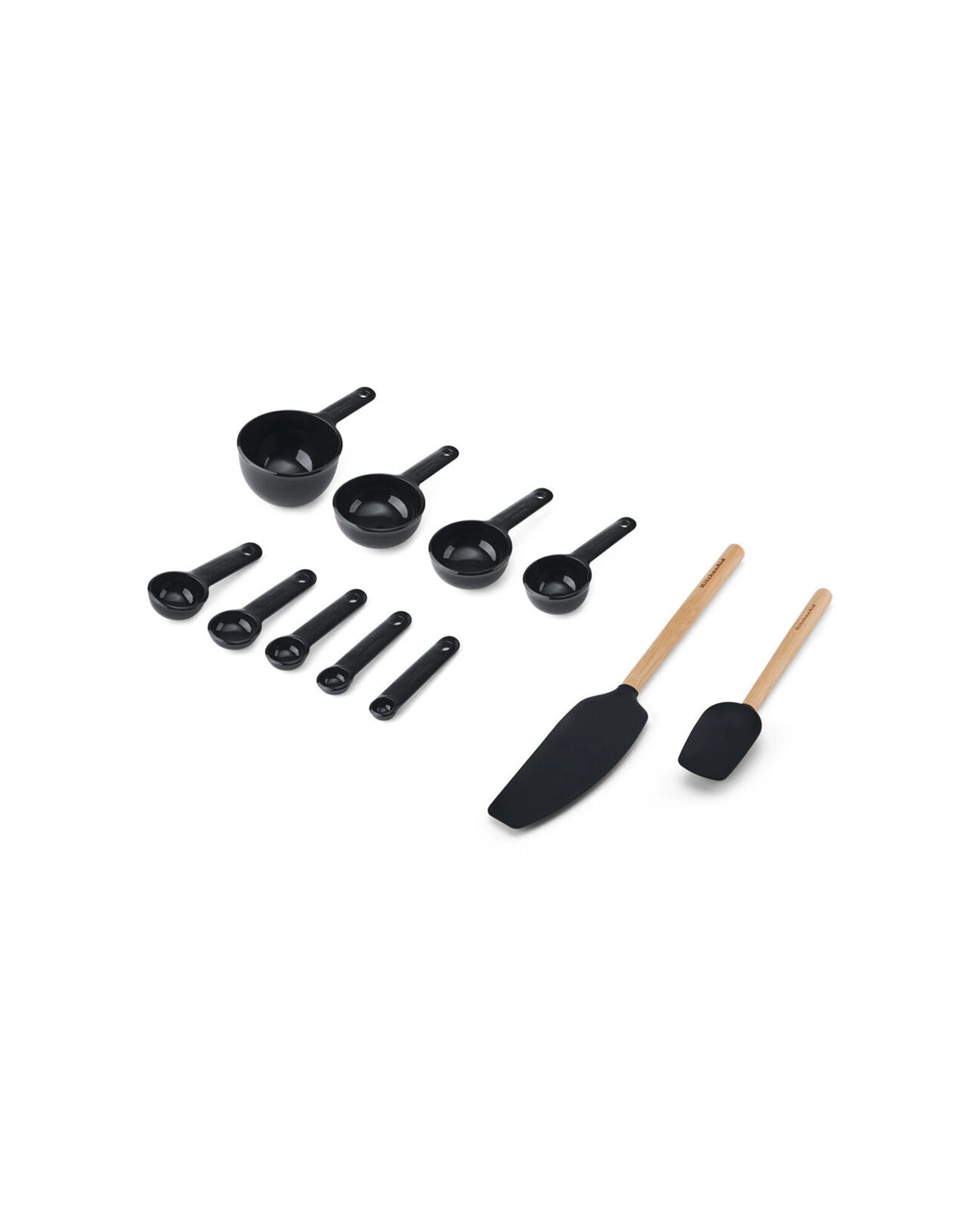 3 KitchenAid 11pc Plastic Baking Measuring Cooking Utensil Set - Black, 3 of 6