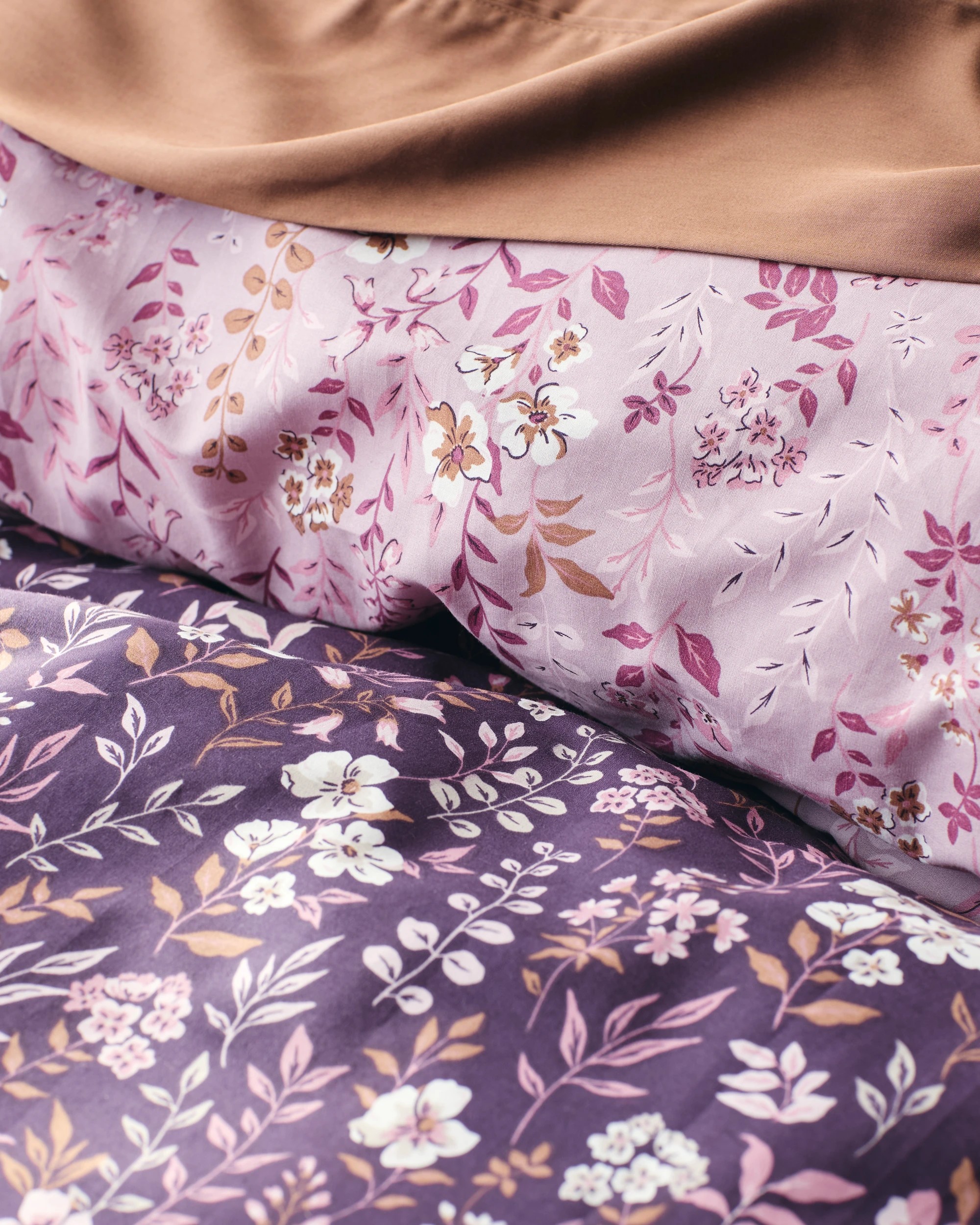 4 Target Raina Floral Australian Cotton Quilt Cover Set - Double Bed - Purple, 4 of 10