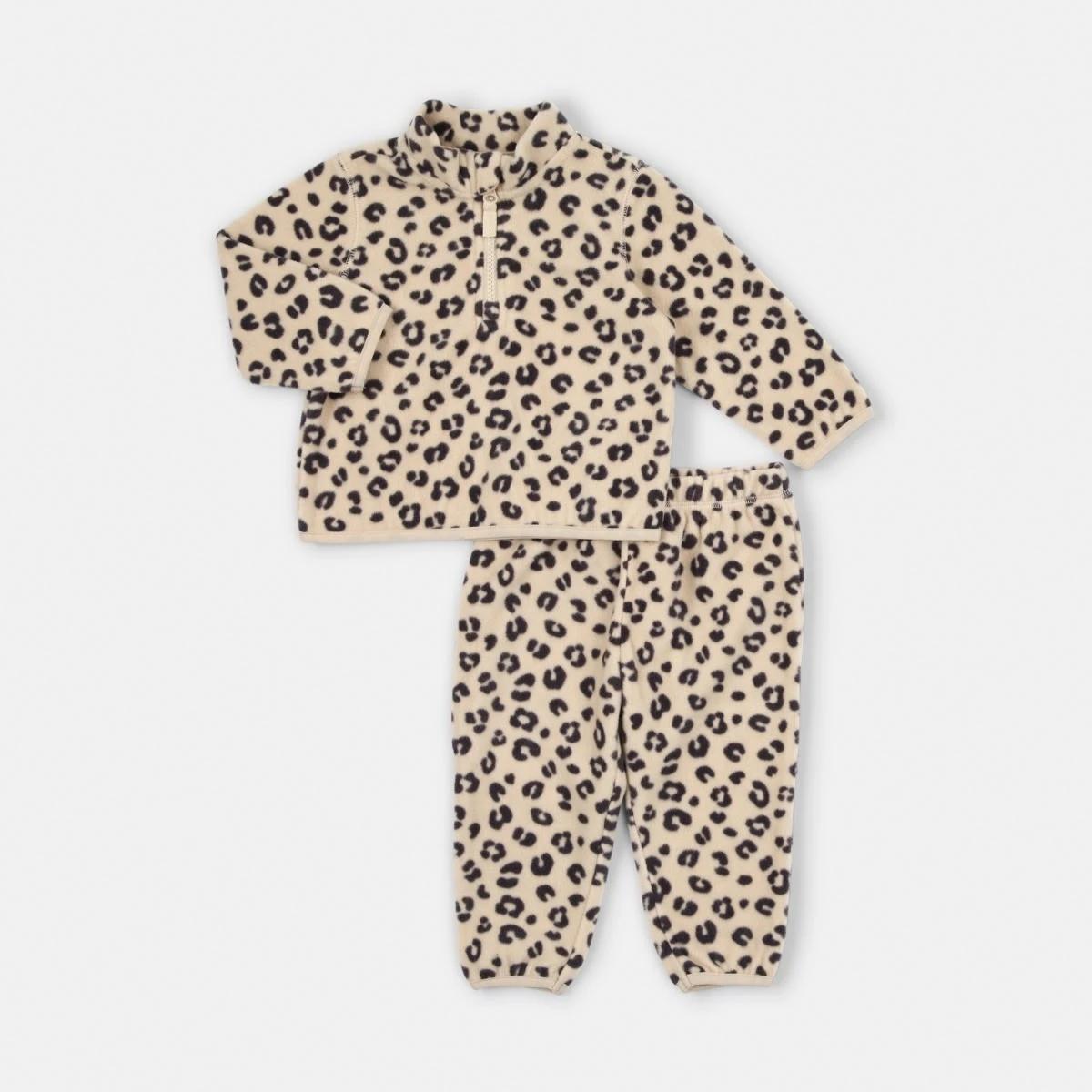 1 Polar Fleece Set Ani Brown, 1 of 5