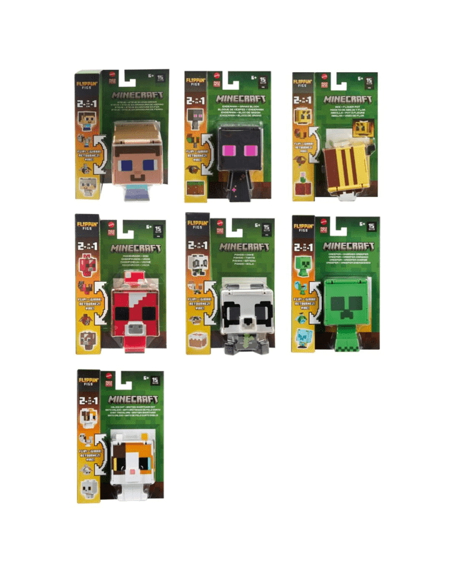 Minecraft 2-in-1 Flipping Figs Figure - Asso