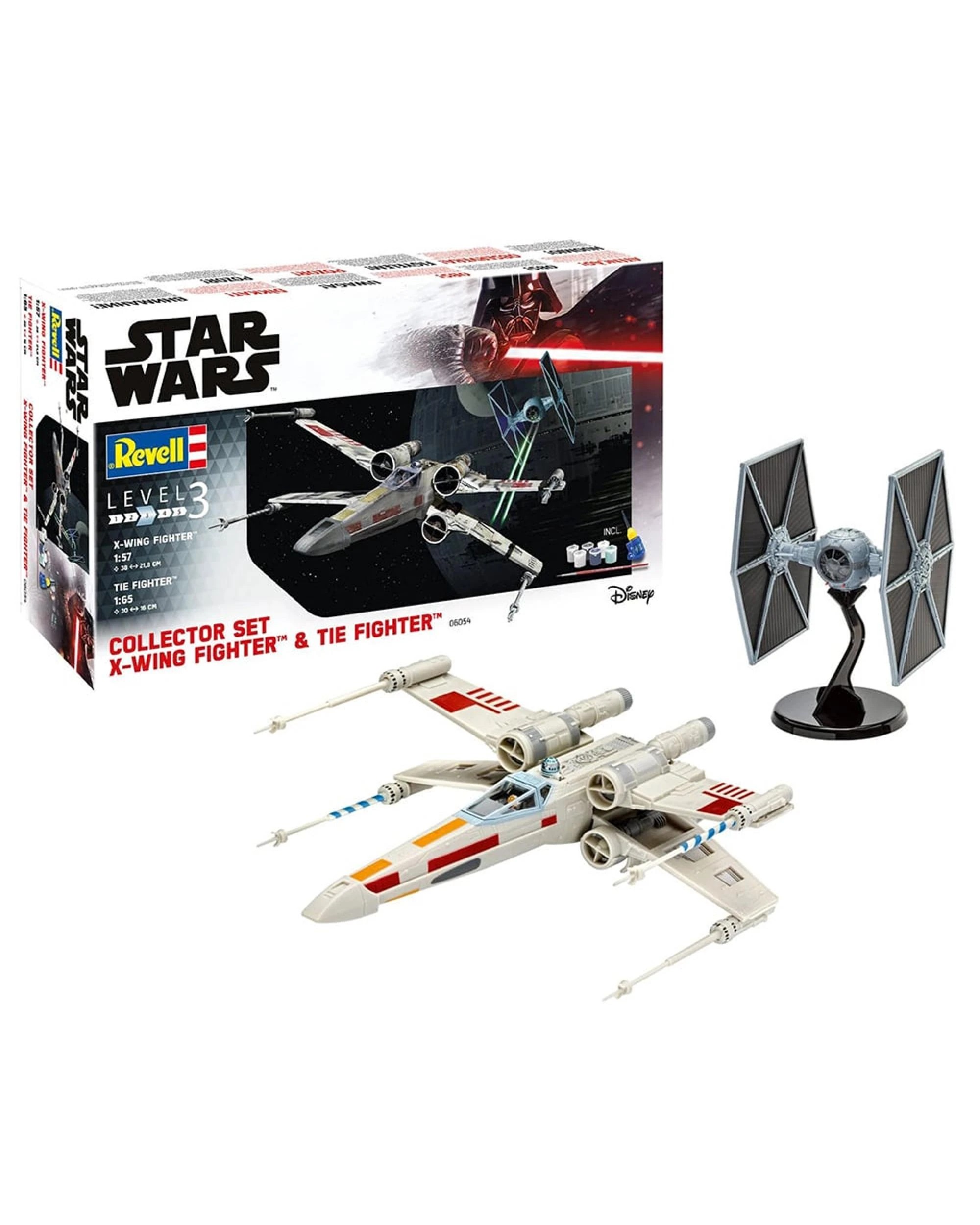 1 Revell Star Wars X-Wing Fighter and TIE Fighter Collector Set Model Kit, 1 of 1