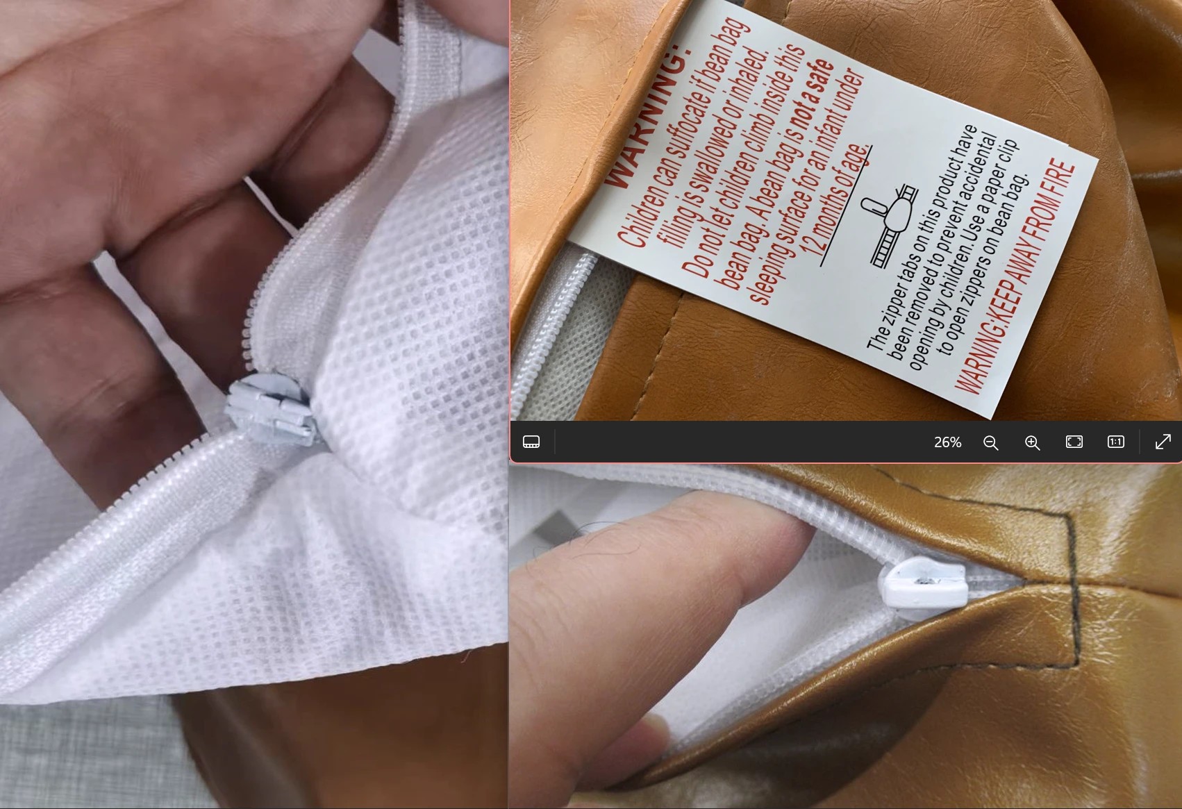 7 Marlow Bean Bag PU Cover Only, 7 of 7