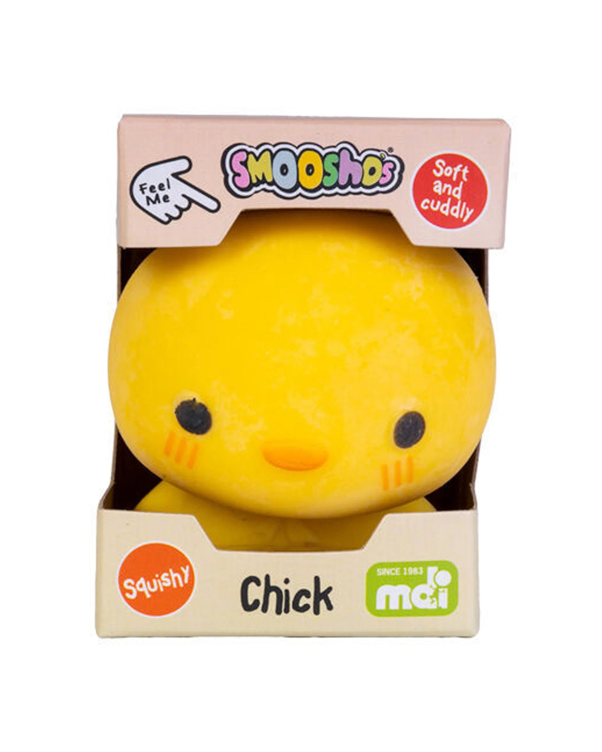 5 Smooshos 6PK Baby Chicken Squishy Ball Childrens Toy Stress Relief Set 6.1x5.4x7cm - Yellow, 5 of 5