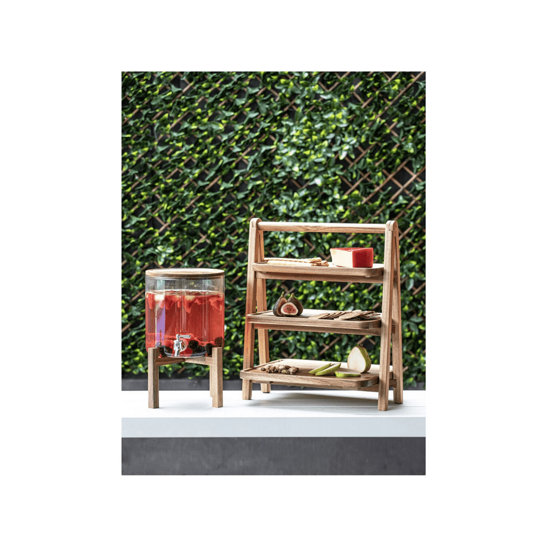 4 LADELLE Gather 5L Glass Jug With Acacia Timber Lid - Borosilicate Dispenser
 - multi, 4 of 5