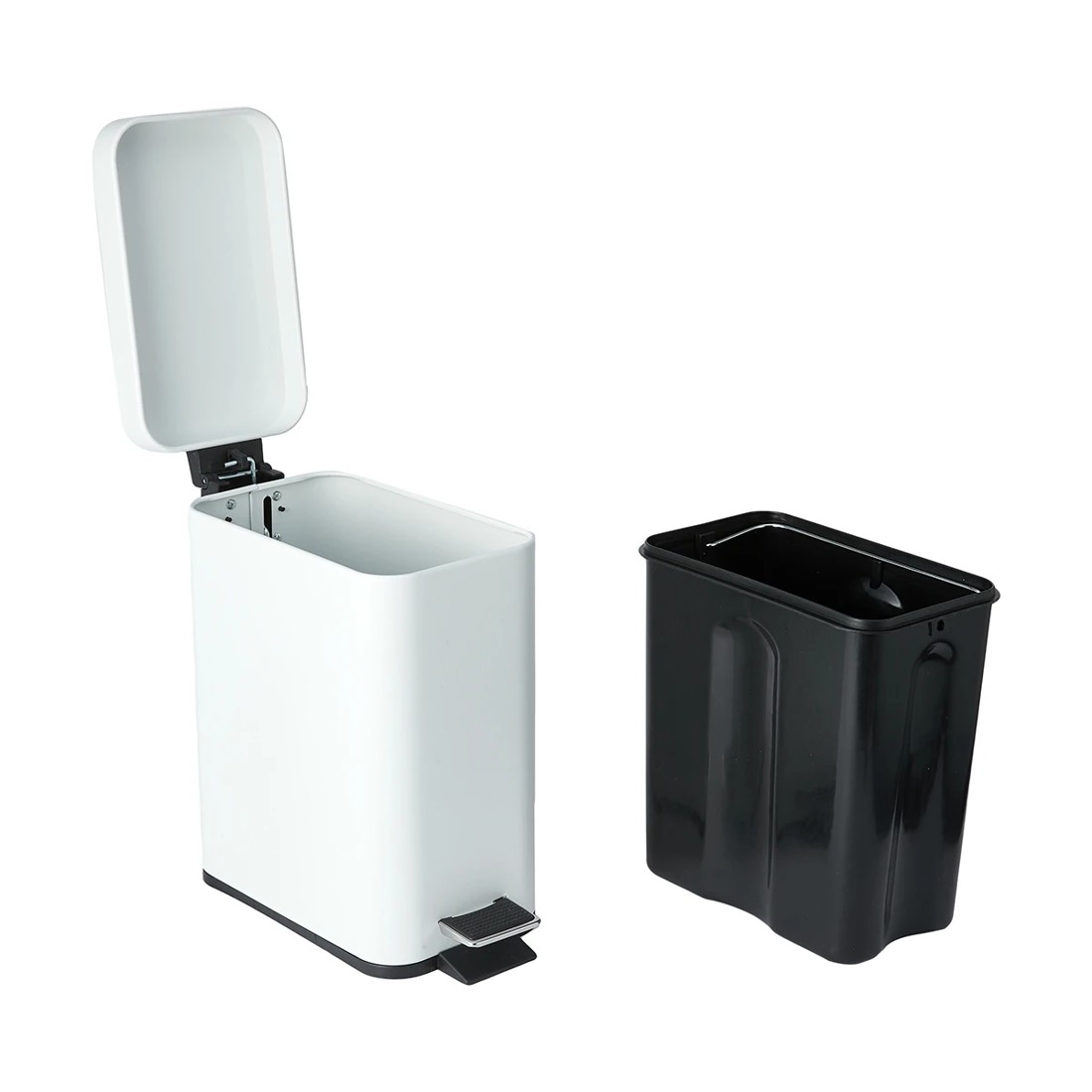 4 5L Slim Line Bin - White, 4 of 7