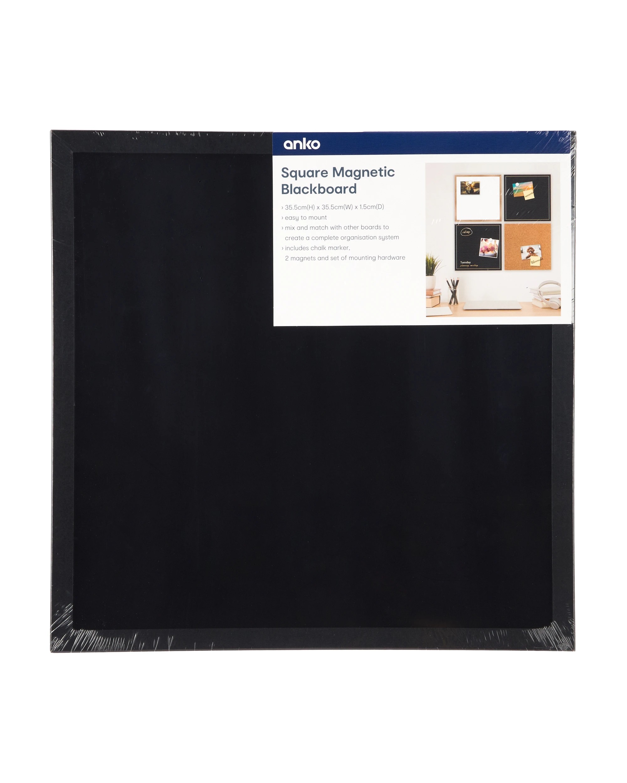 5 Square Magnetic Blackboard 35.5cm x 35.5cm, 5 of 5