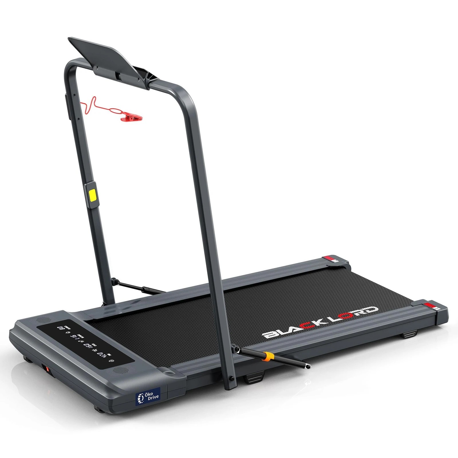 1 Black Lord Treadmill 2 IN 1 Electric Walking Pad Hydraulic Foldable 40cm Belt - Grey, 1 of 10