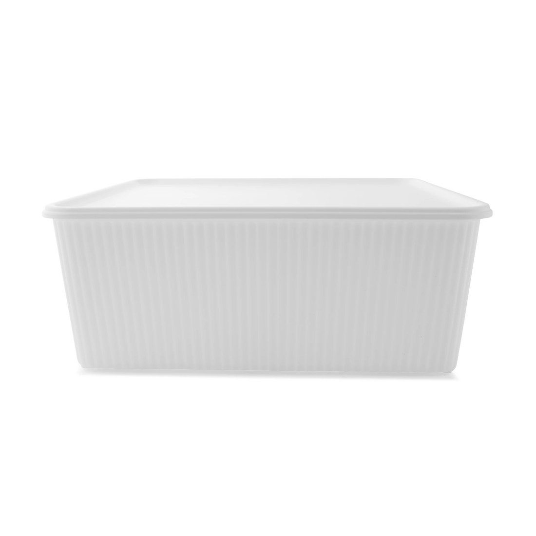 4 19L Ribbed Container - White, 4 of 10