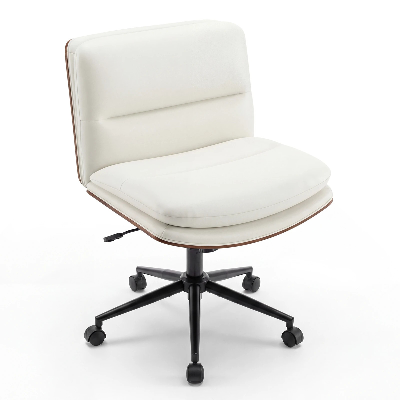 Costway Vanity Office Chair Adjustable Computer Desk Stool w/Backrest ...