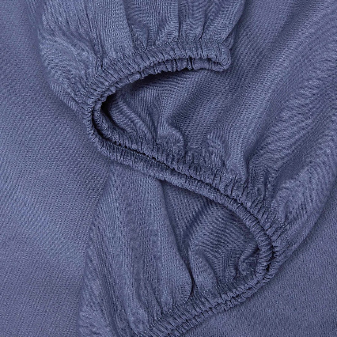 3 180 Thread Count Sheet Set - Single Bed, Mid Blue, 3 of 8