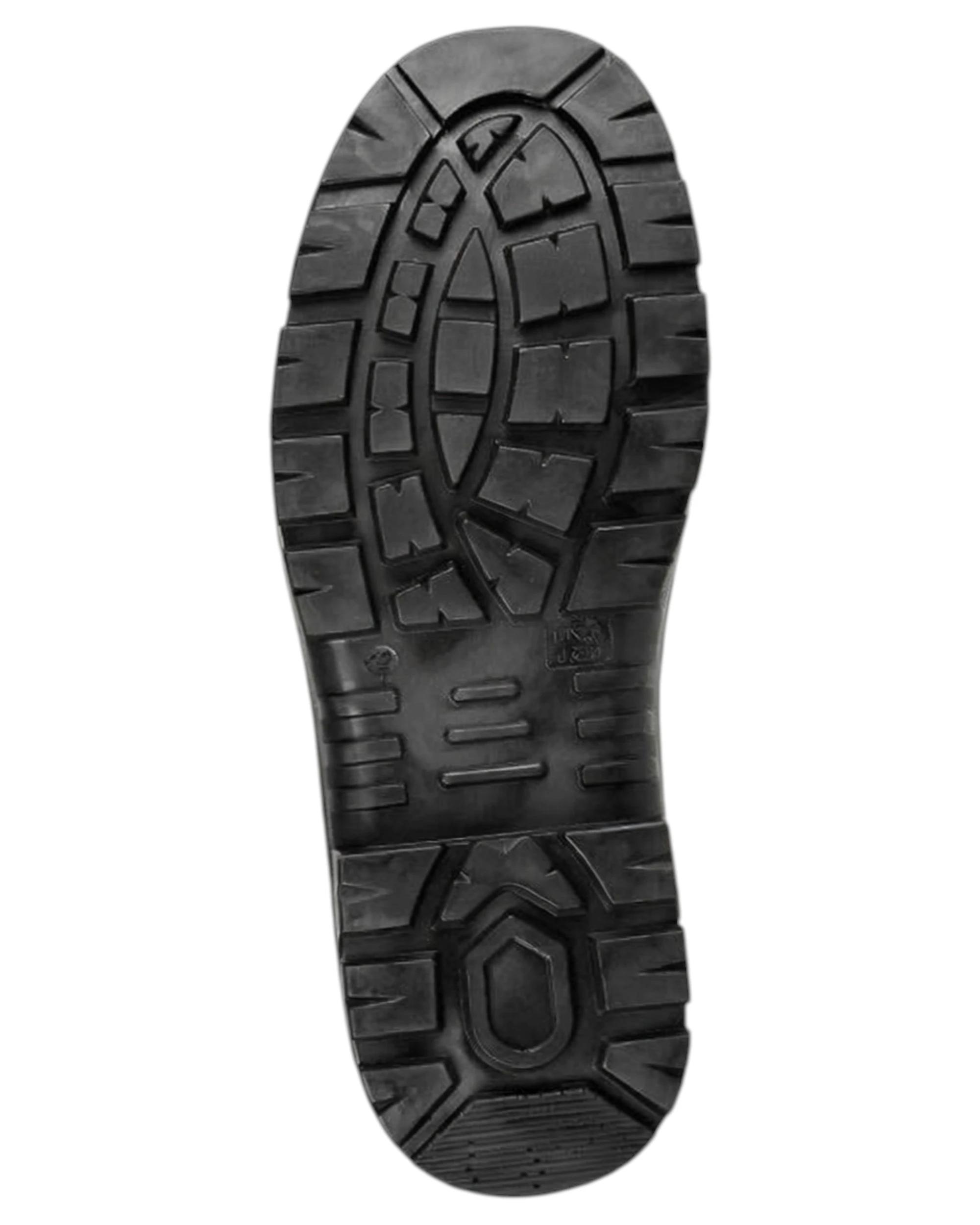 4 Hard Yakka Mens Grit Pull On Steel Toe Safety Black Boot BLACK, 4 of 5