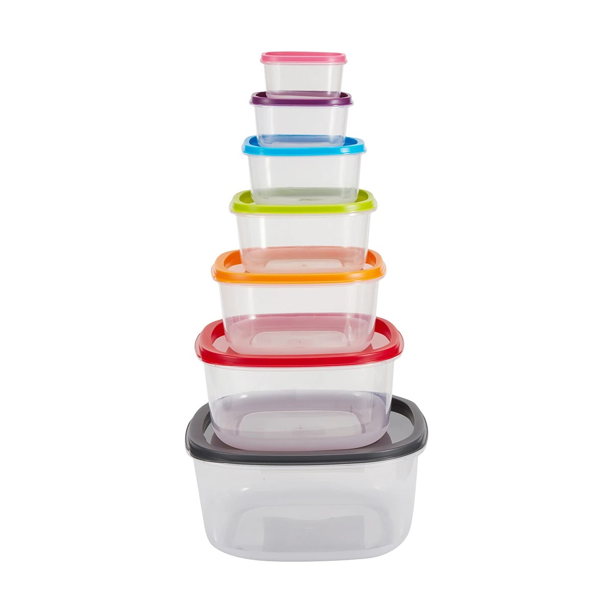 3 7 Piece Square Food Storage Containers, 3 of 7