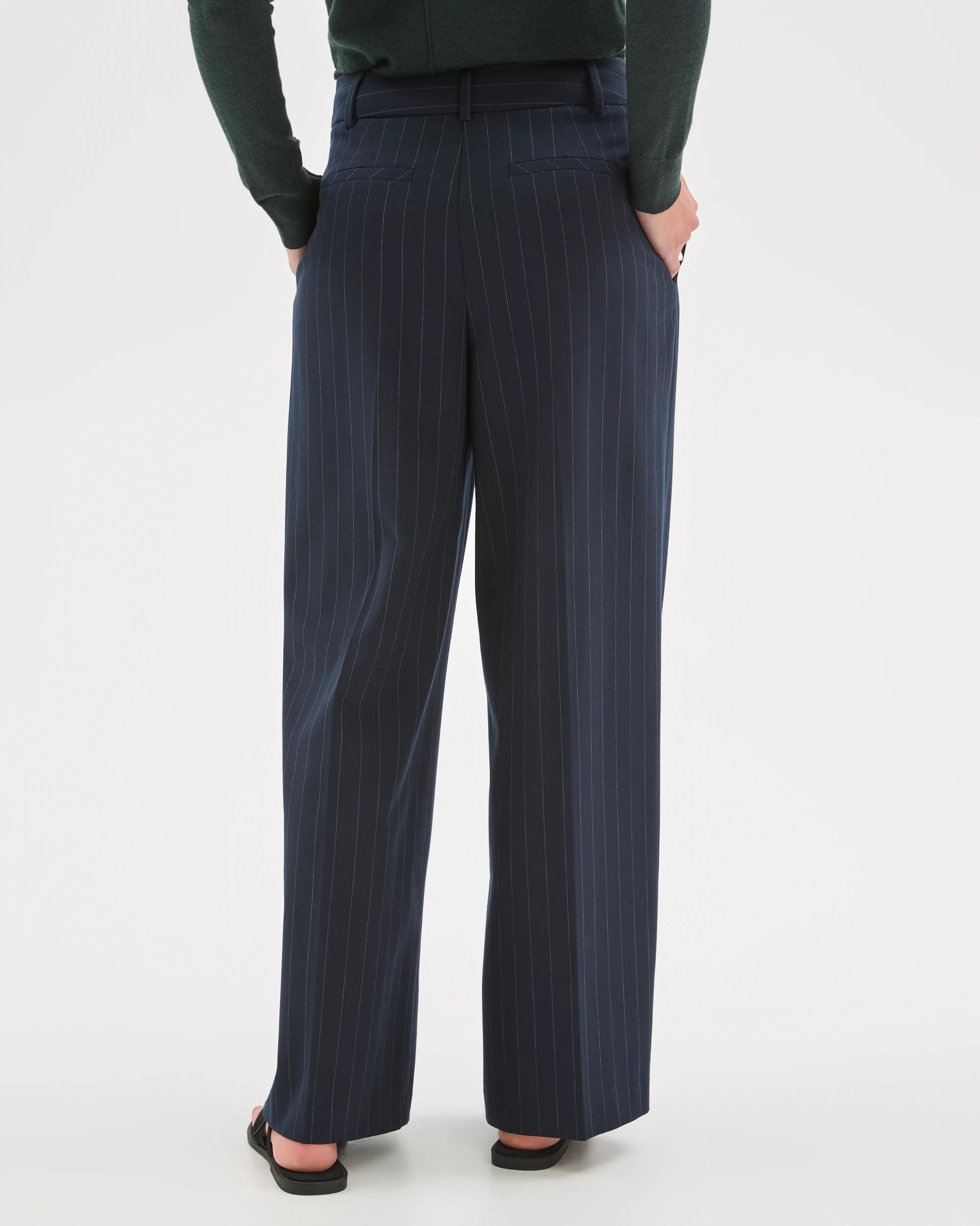 4 Target Petites Petites Pinstripe Tailored Pants NAVY, 4 of 7