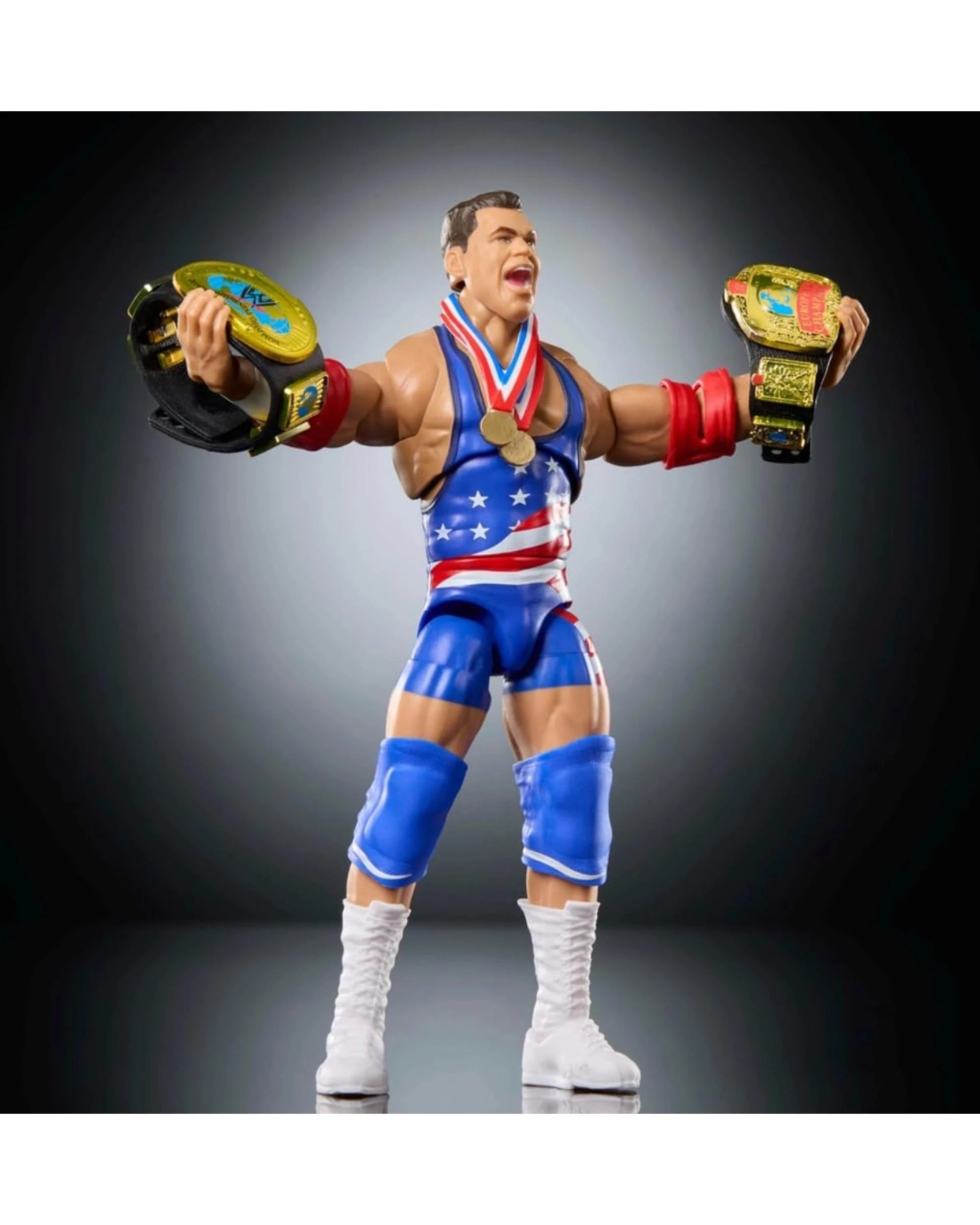 3 WWE Ultimate Edition The Monday Night War WWE vs WCW Kurt Angle Action Figure, 3 of 6