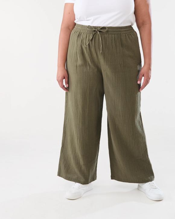 Curve Double Cloth Pants