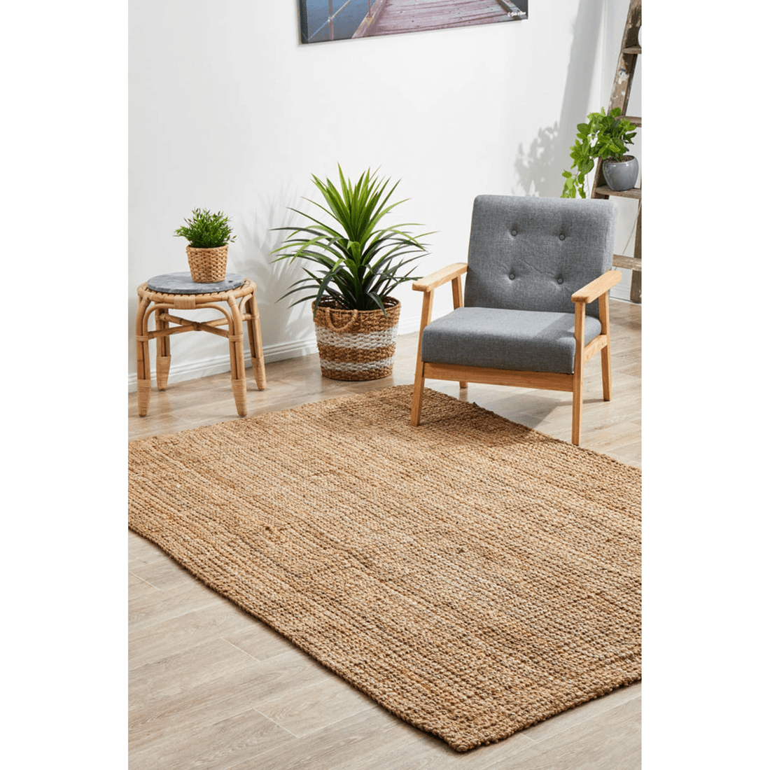 3 Rug Culture Atrium Barker 100% Jute Hand-loom Rug, 270 x 180 cm, Brown - Brown, 3 of 7