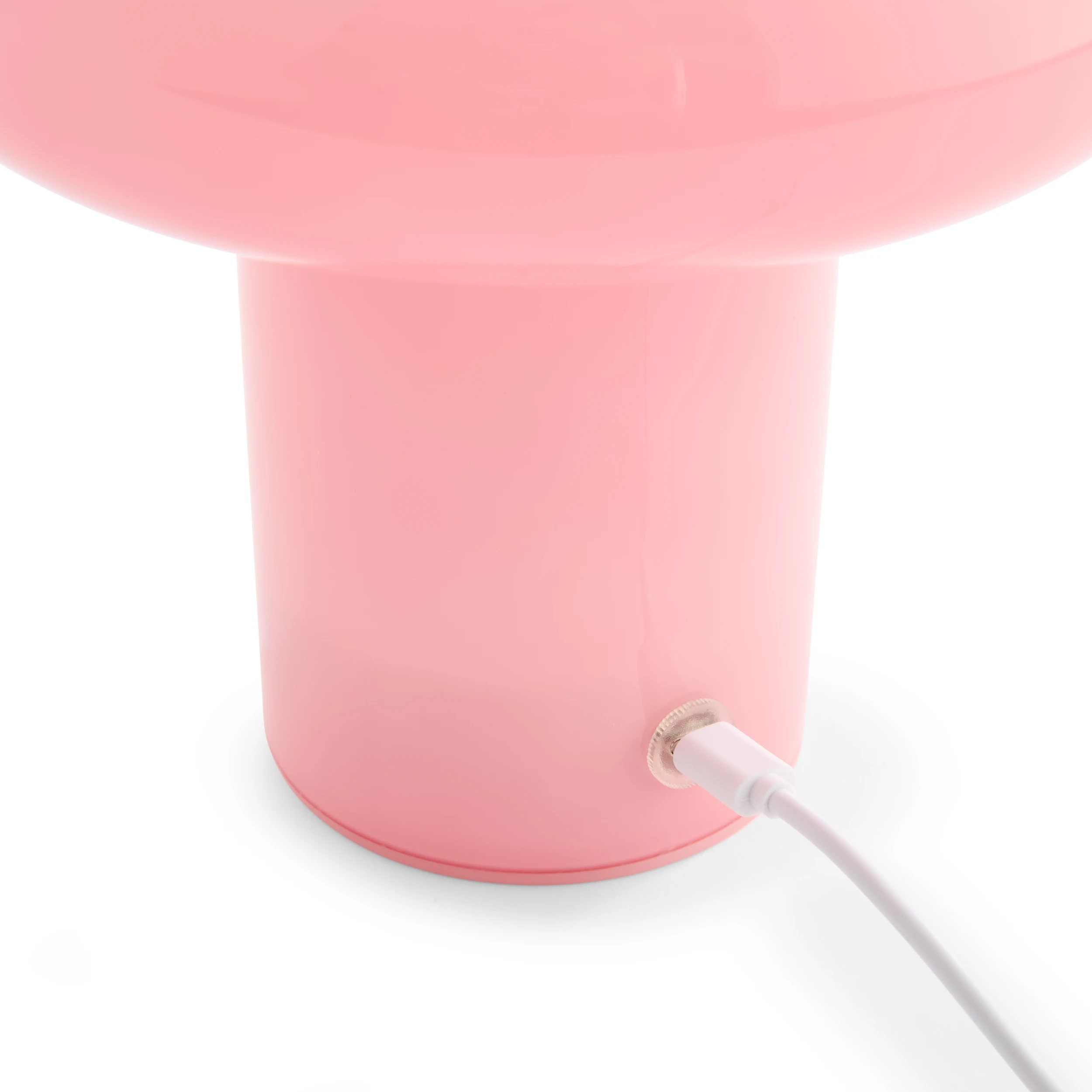 6 Oslo Glass Portable Rechargeable Lamp - Pink, 6 of 8