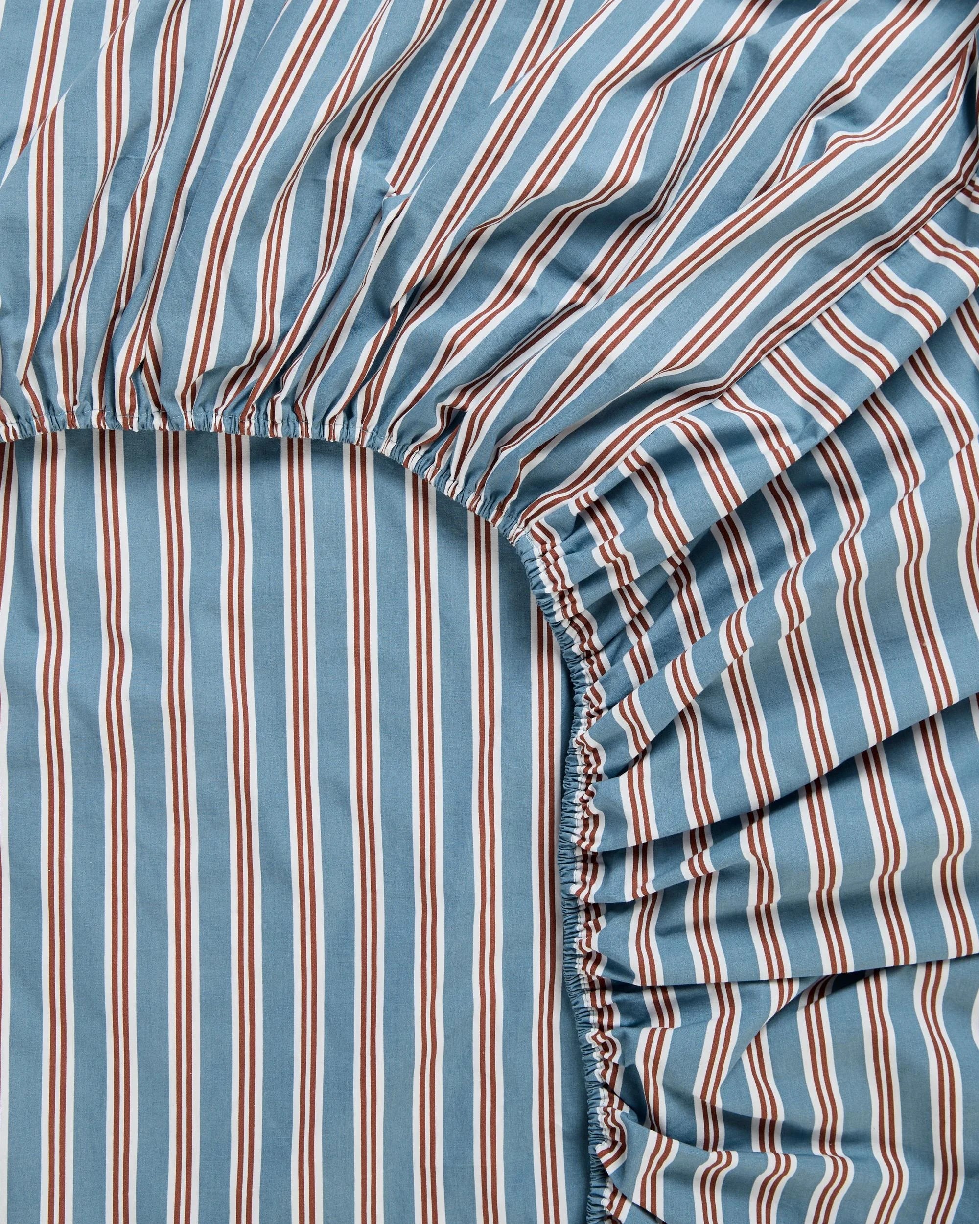 5 Target Elio Stripe Australian Cotton Fitted Sheet Set - Queen Bed - Blue, 5 of 5