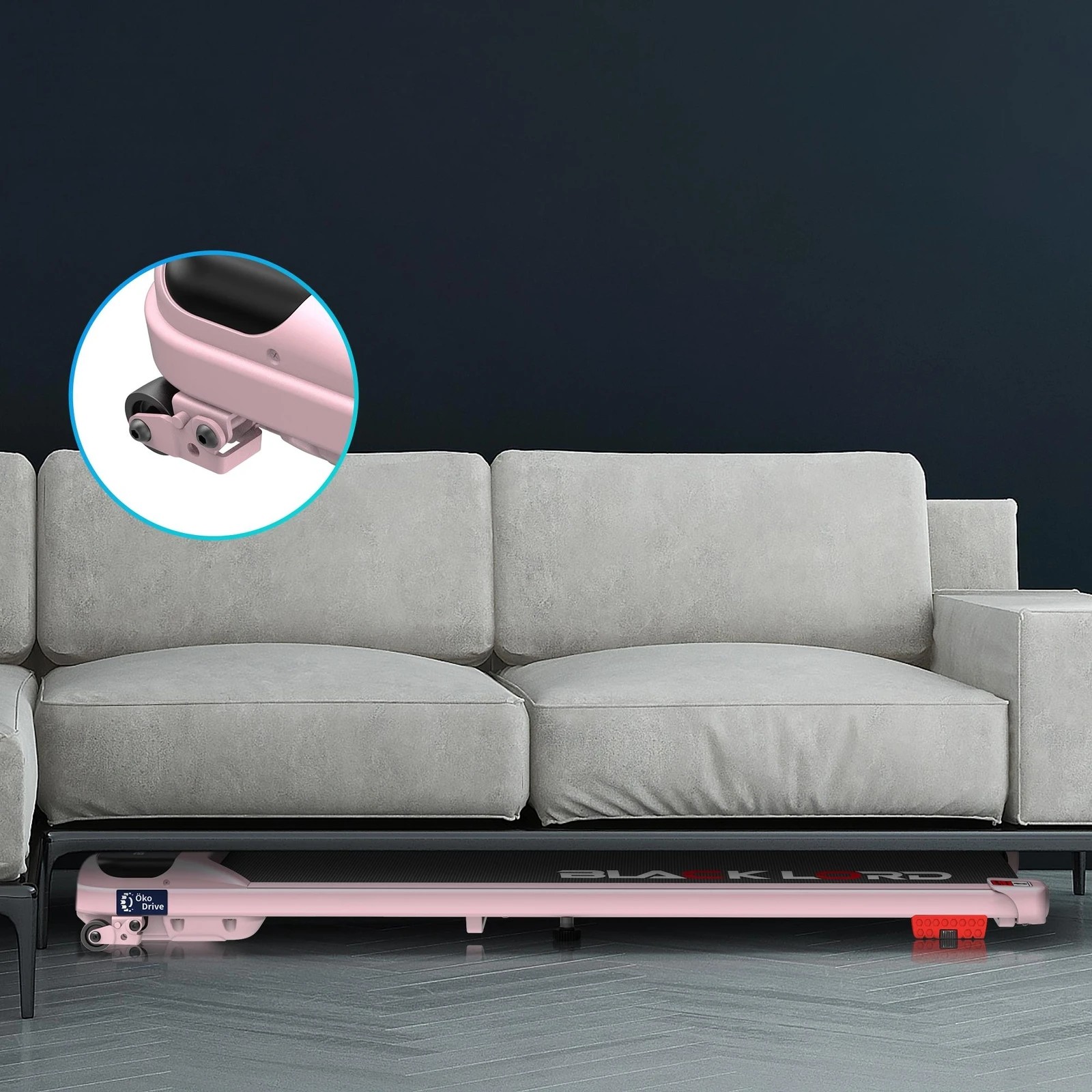 9 Black Lord Treadmill Electric Walking Pad Home Office Gym Fitness Incline MS2 - Pink, 9 of 10